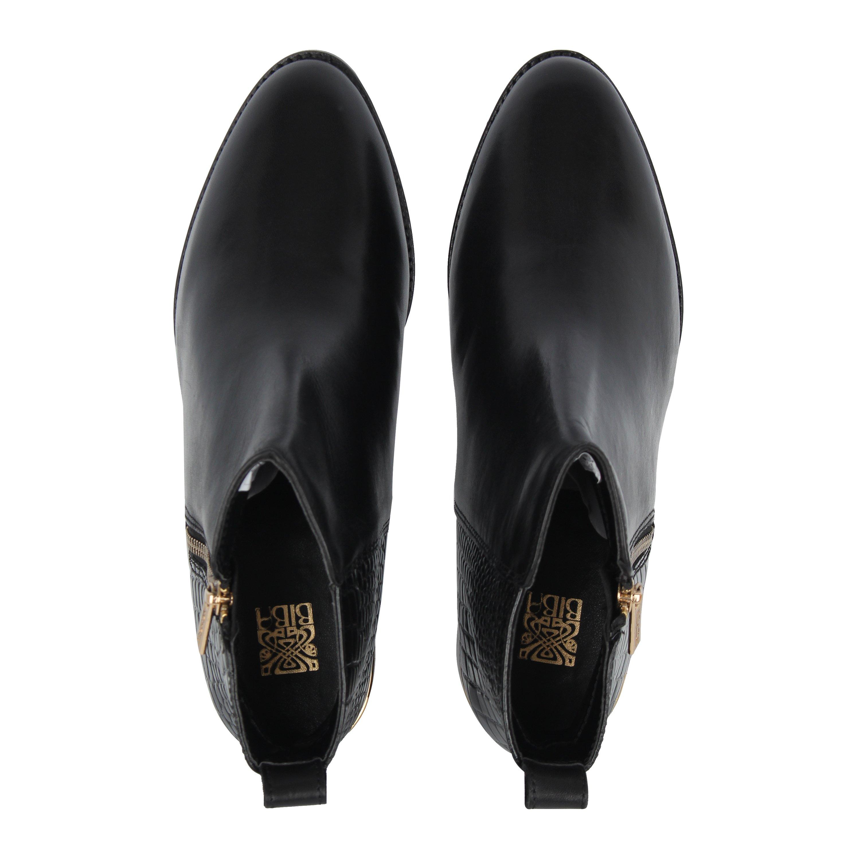 Nero - Biba - Zip Flat Ankle Boots - 5