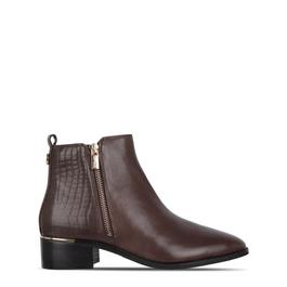 Biba Zip Flat Ankle Boots