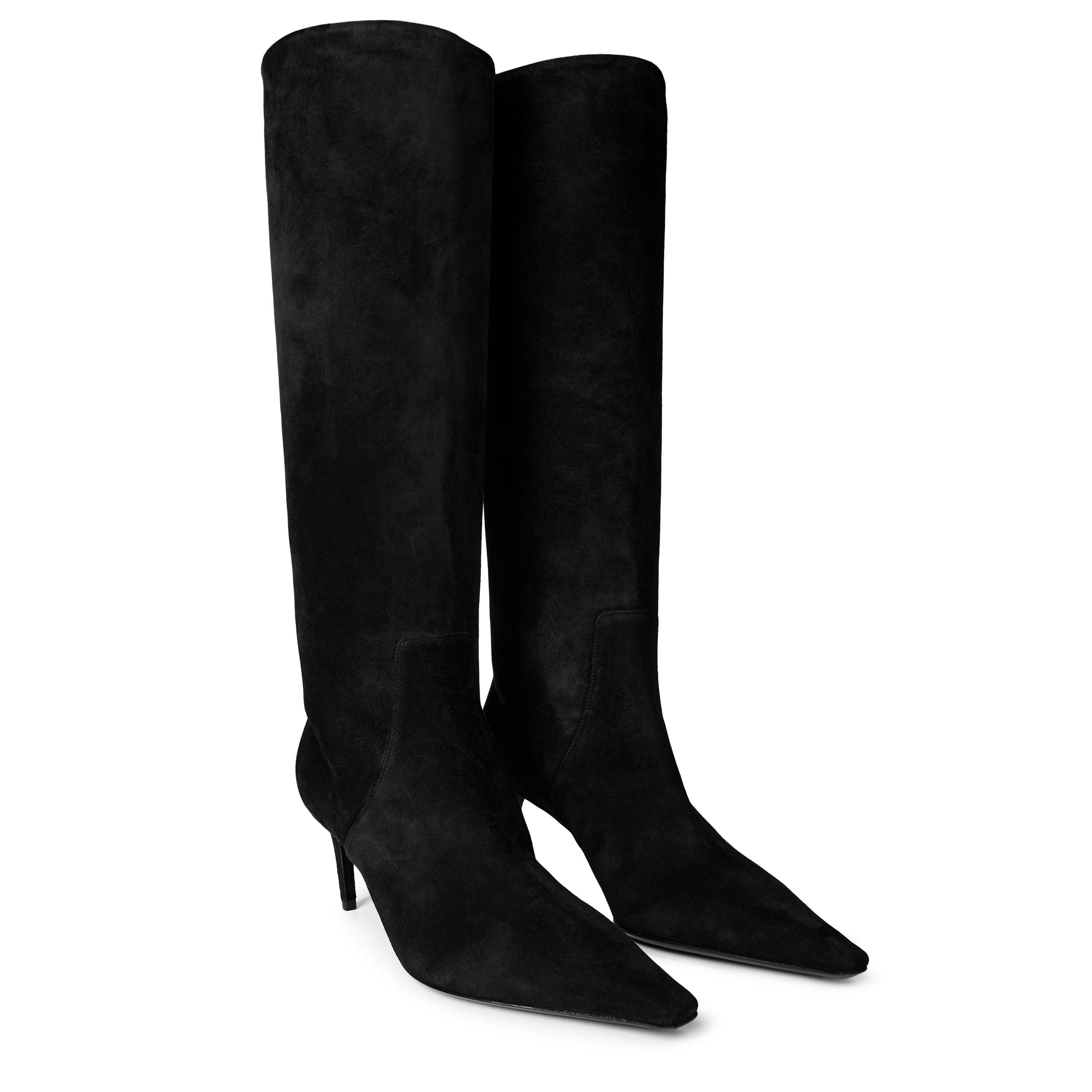 Nero - Dolce and Gabbana - Sicily Suede Boots - 4