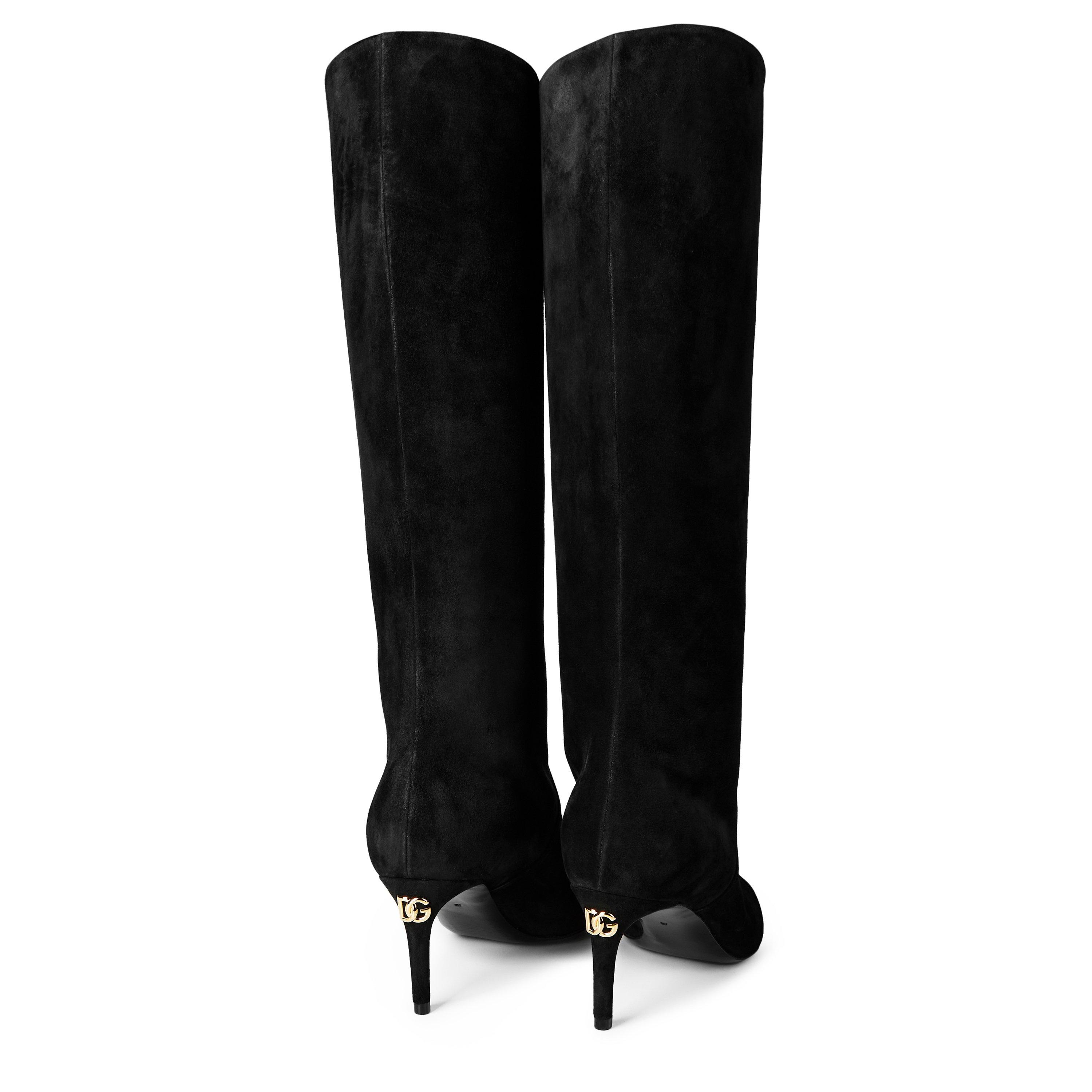 Nero - Dolce and Gabbana - Sicily Suede Boots - 5