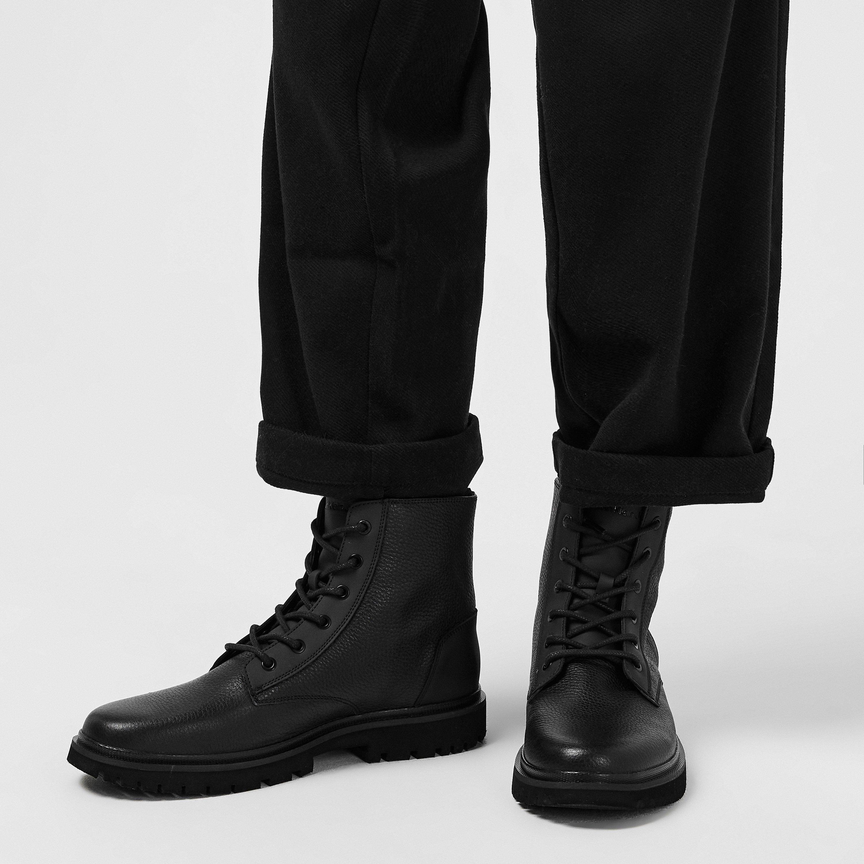 Black - Calvin Klein Jeans - EVA MID LACEUP BOOT - 2