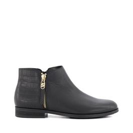 Dune London Pond Leather Ankle Boots