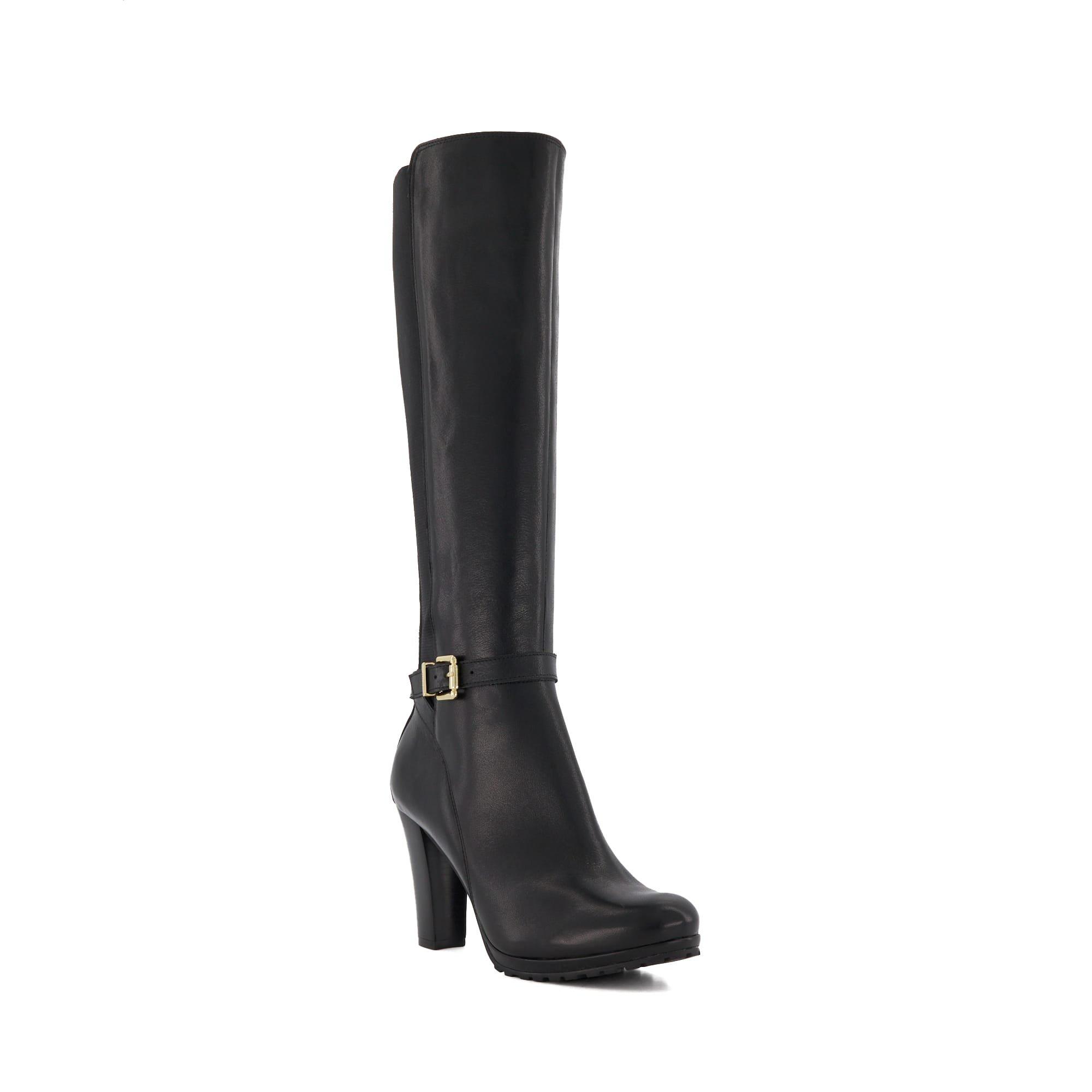 SCHWARZ - Dune London - Sareena Leather Knee High Boots - 2