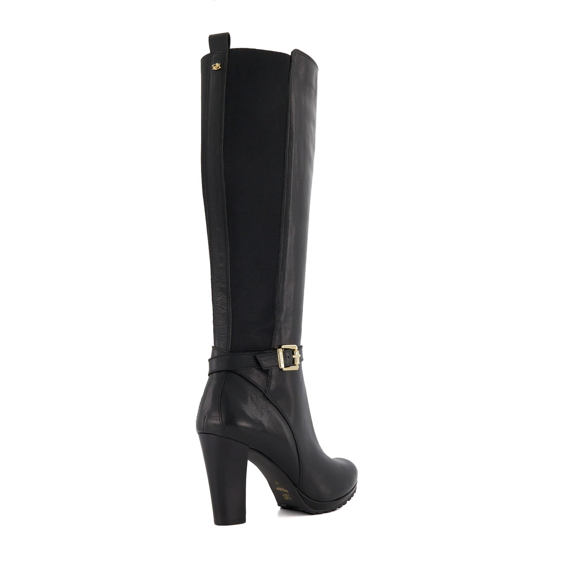 SCHWARZ - Dune London - Sareena Leather Knee High Boots - 3