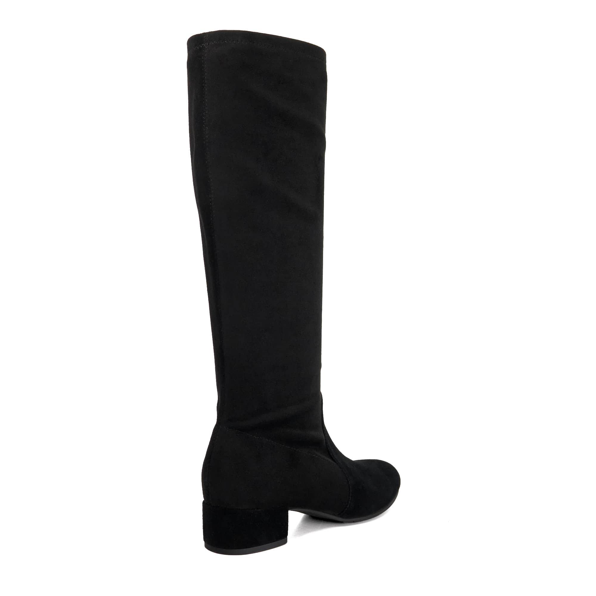 Black Suede - Dune London - Topsy Knee High Boots - 3