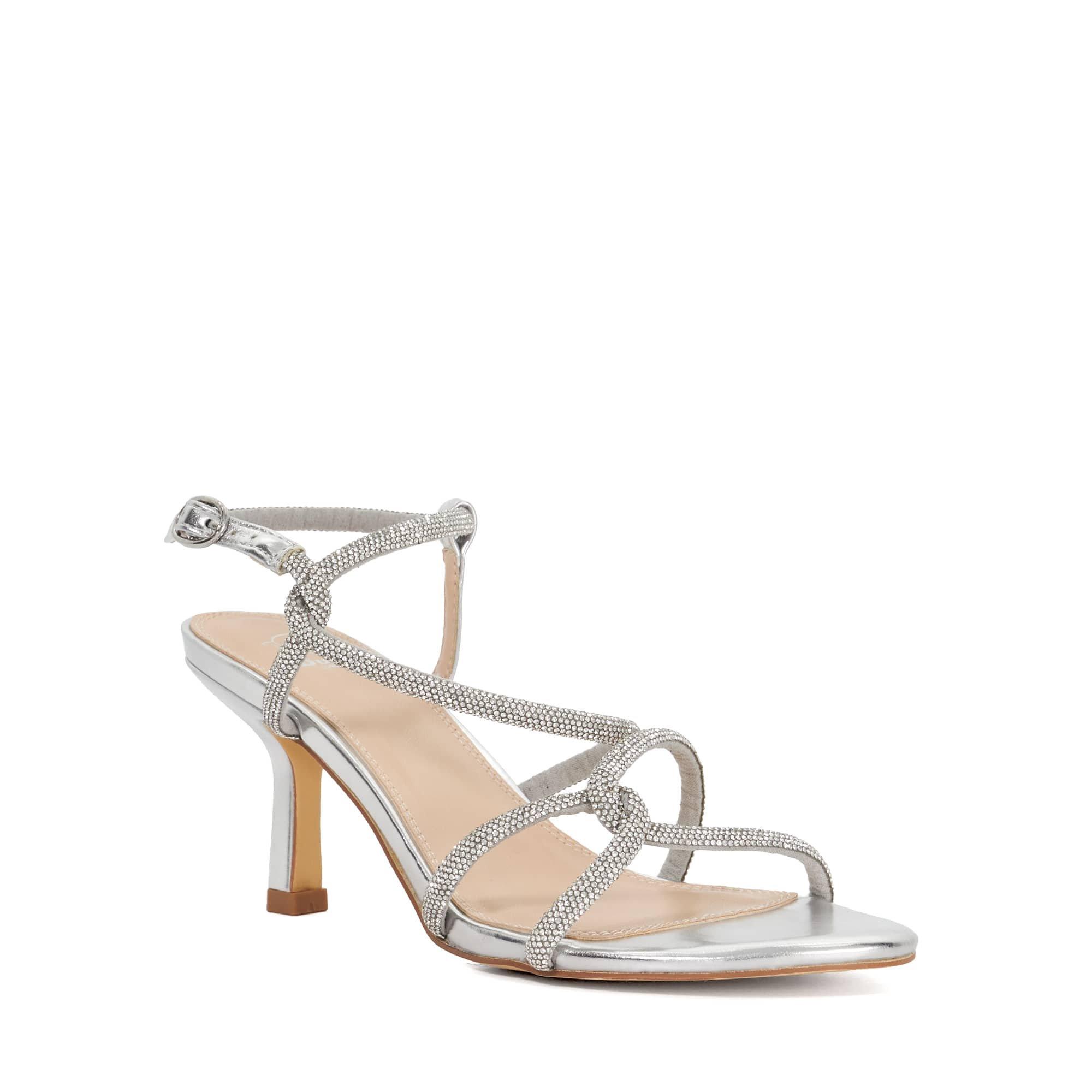 Argent - Dune London - Malfi Heeled Sandals - 2