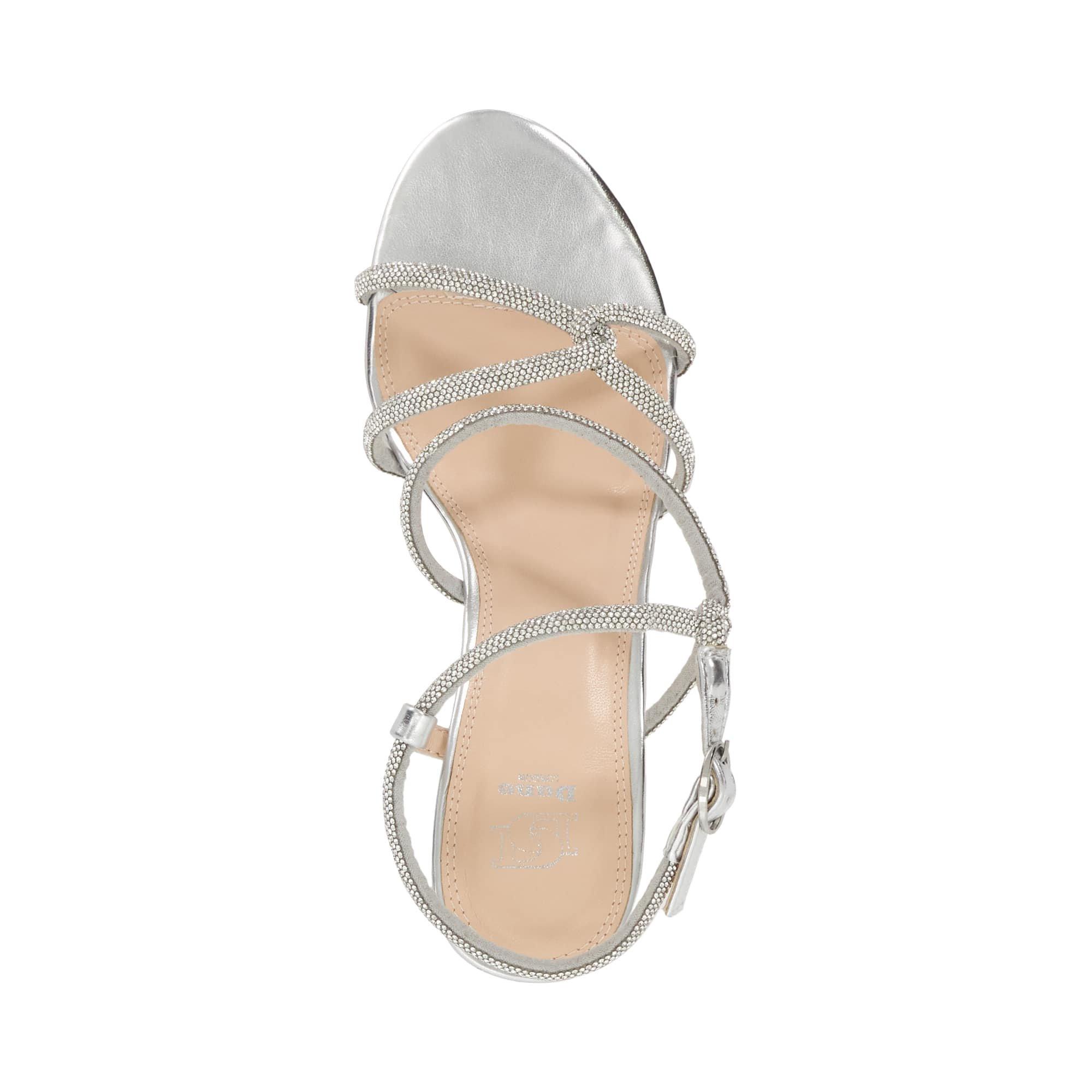 Argent - Dune London - Malfi Heeled Sandals - 4