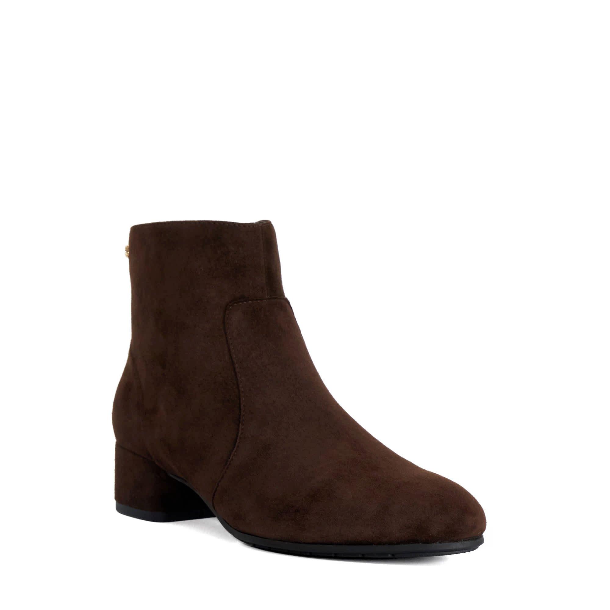 Brown Suede - Dune London - Pardy Suede Ankle Boots - 2