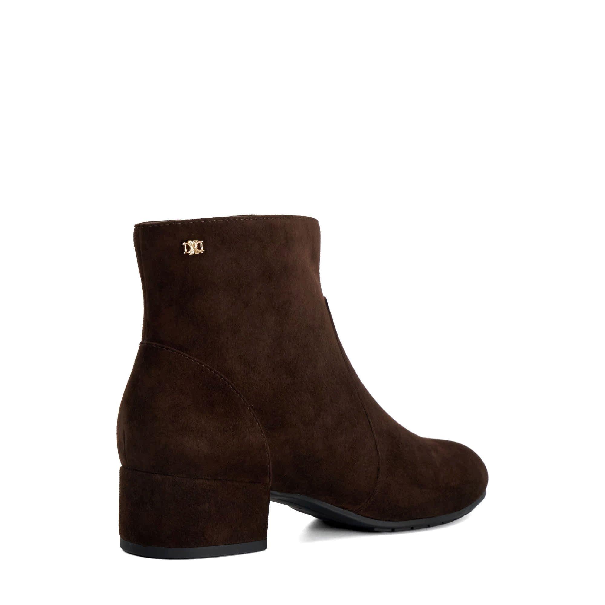 Brown Suede - Dune London - Pardy Suede Ankle Boots - 3