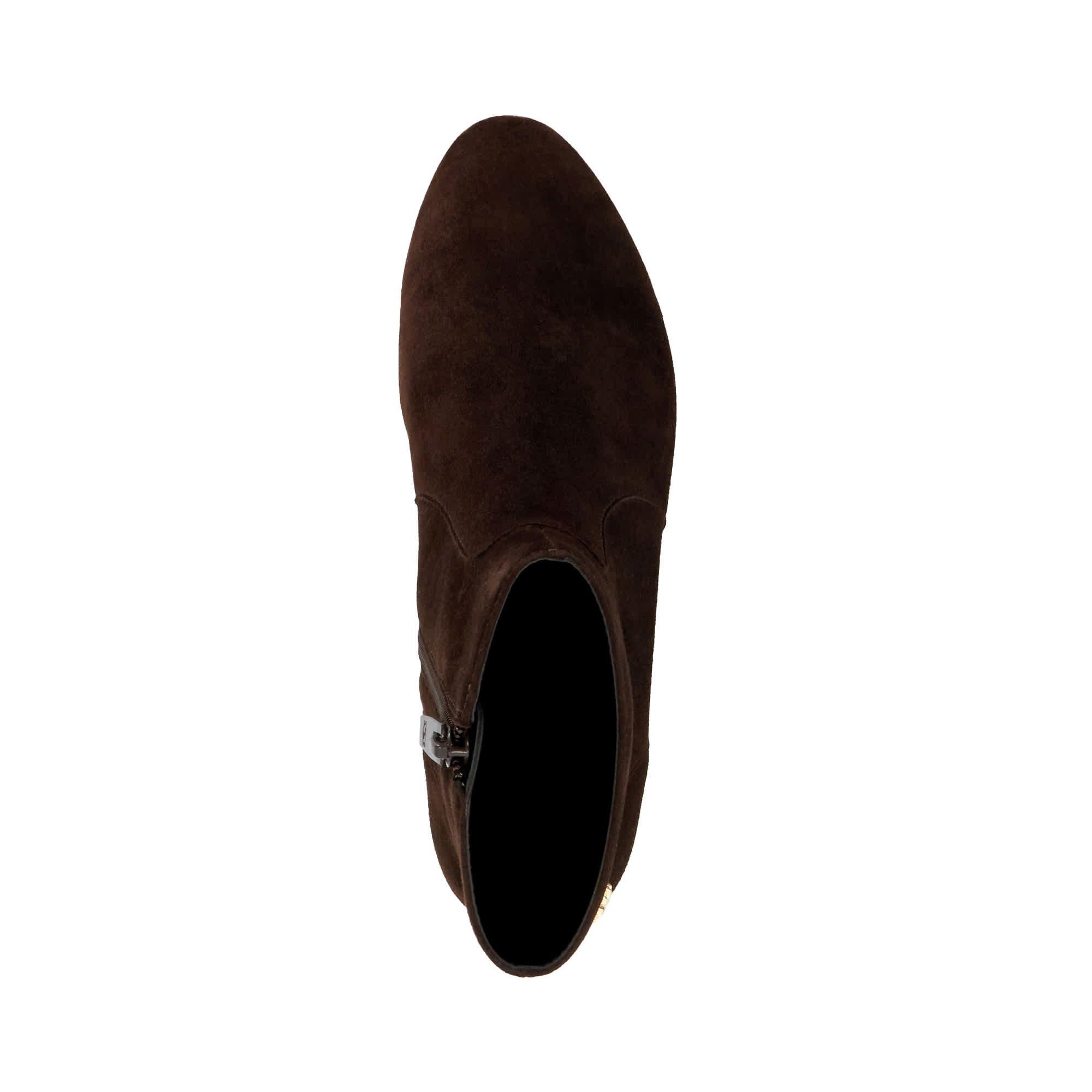 Brown Suede - Dune London - Pardy Suede Ankle Boots - 4