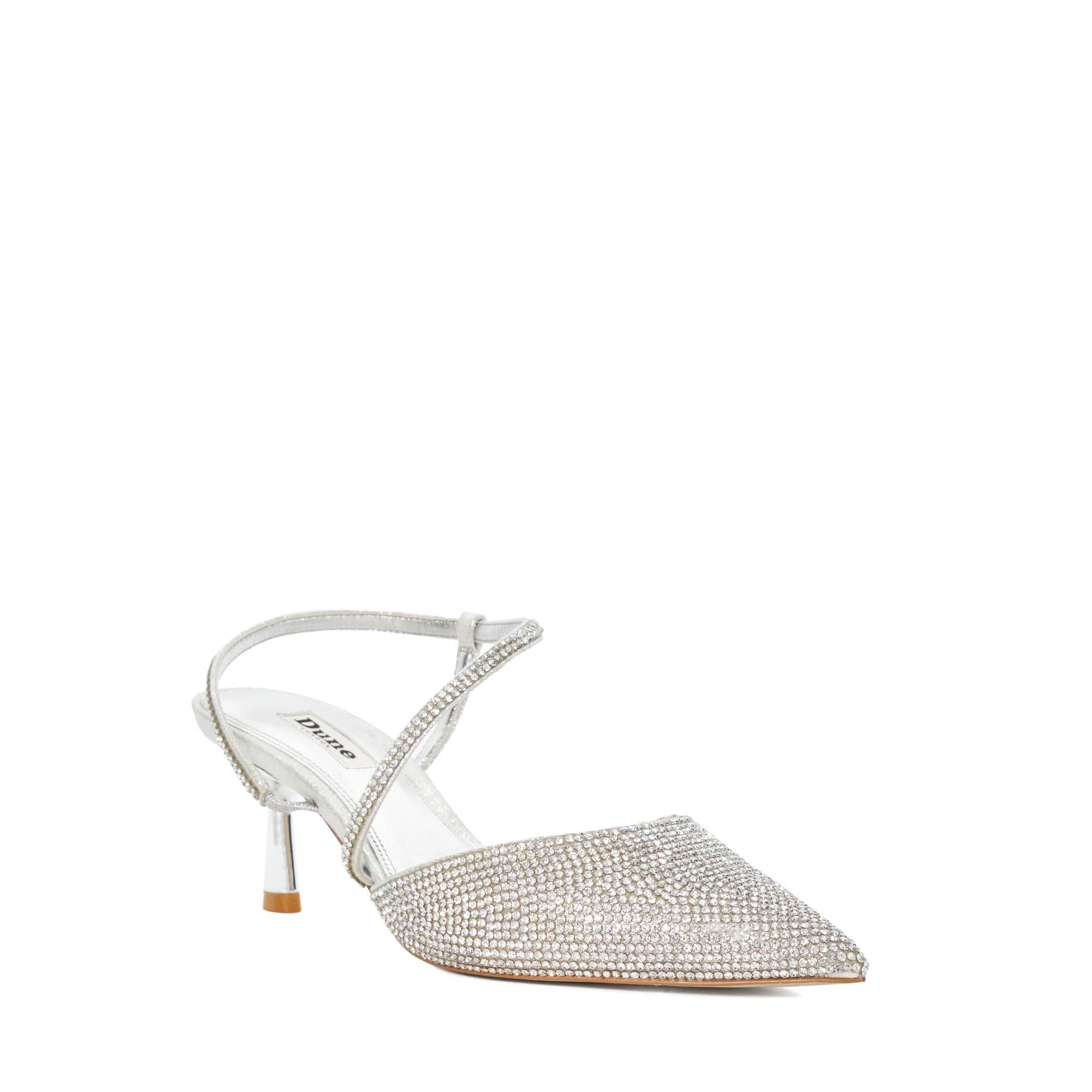 SØLV - Dune London - Hotfix Kitten Heel Slingbacks - 2