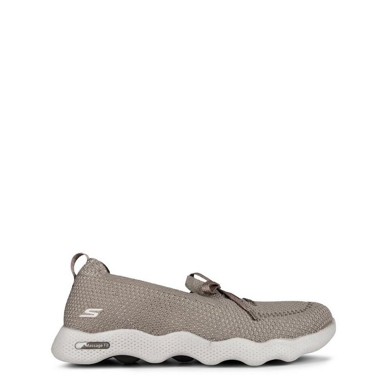 Taupe - Skechers - Skechers Massage Fit Lite Boat Shoes Womens - 1