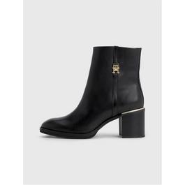 Tommy Hilfiger Feminine Hardware Mid Heel Boot