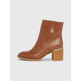 Tommy Hilfiger Feminine Hardware Mid Heel Boot