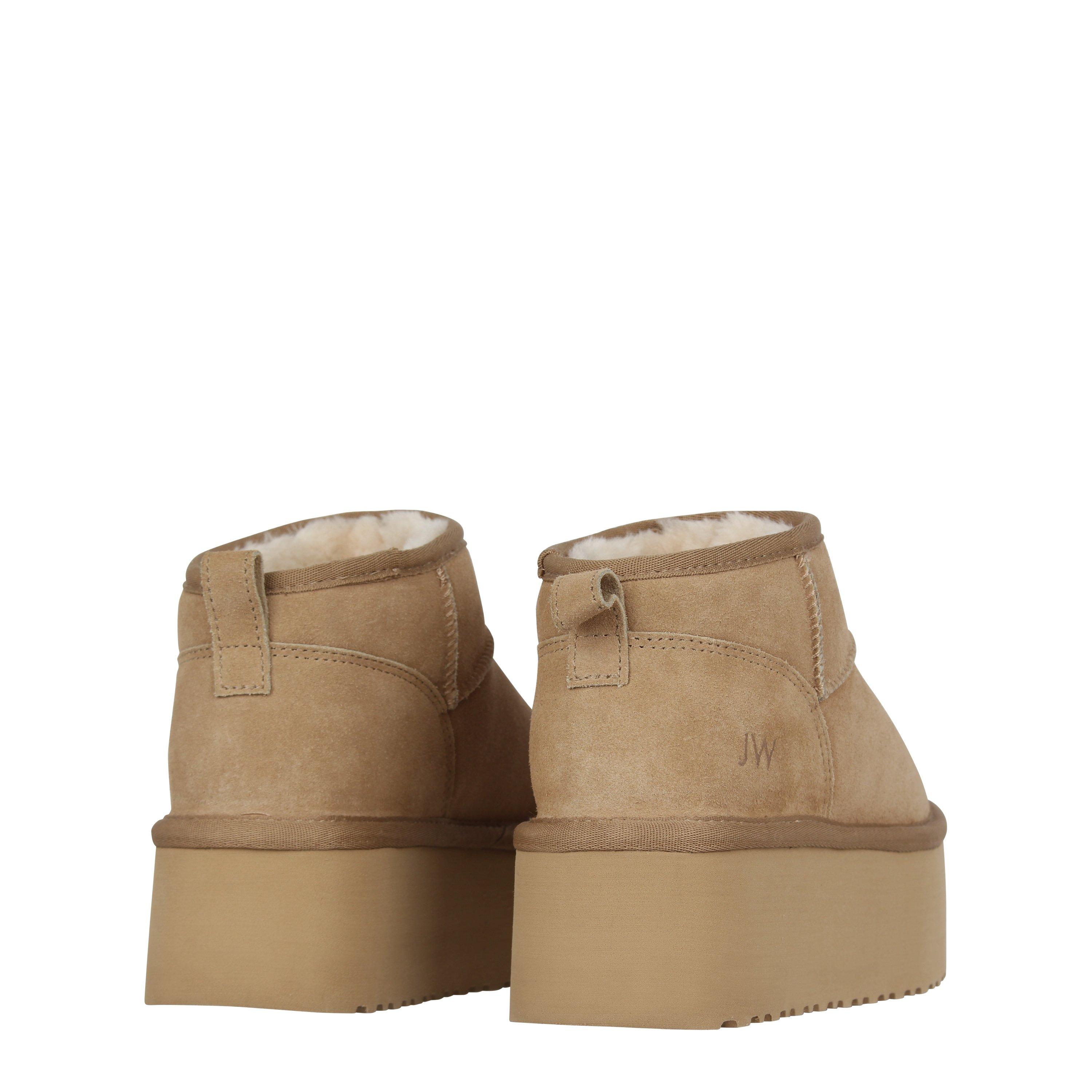 Sand - Jack Wills - Platform Snug Boots Womens - 5