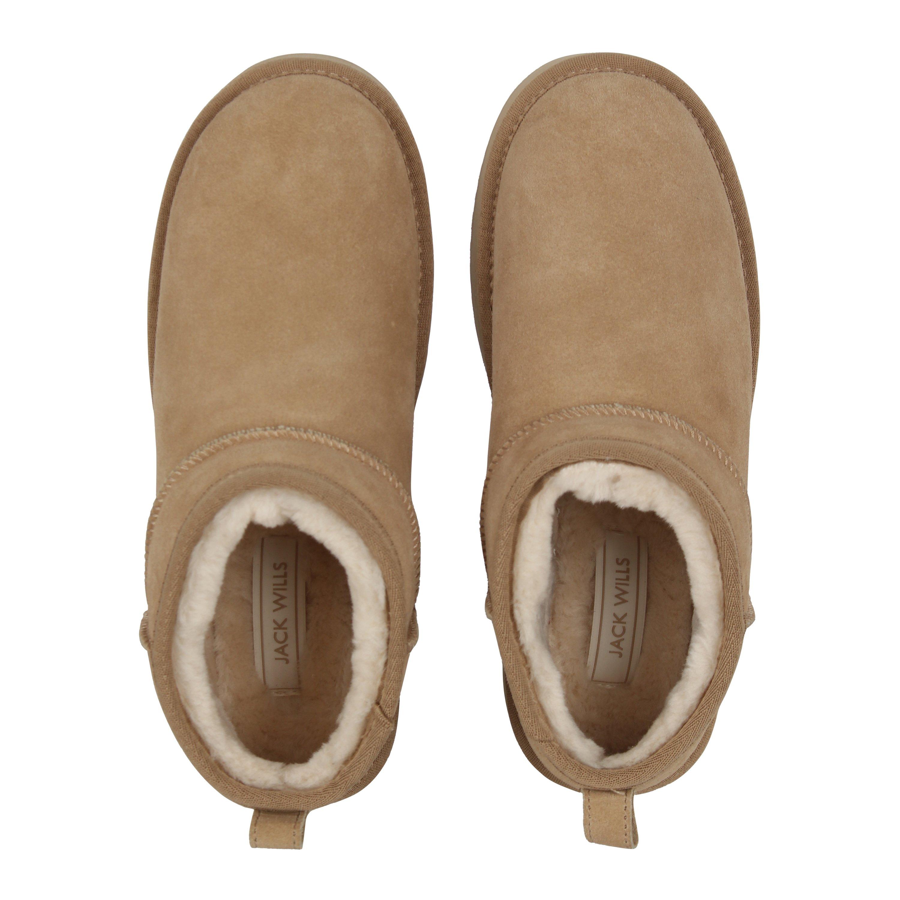 Sand - Jack Wills - Platform Snug Boots Womens - 6
