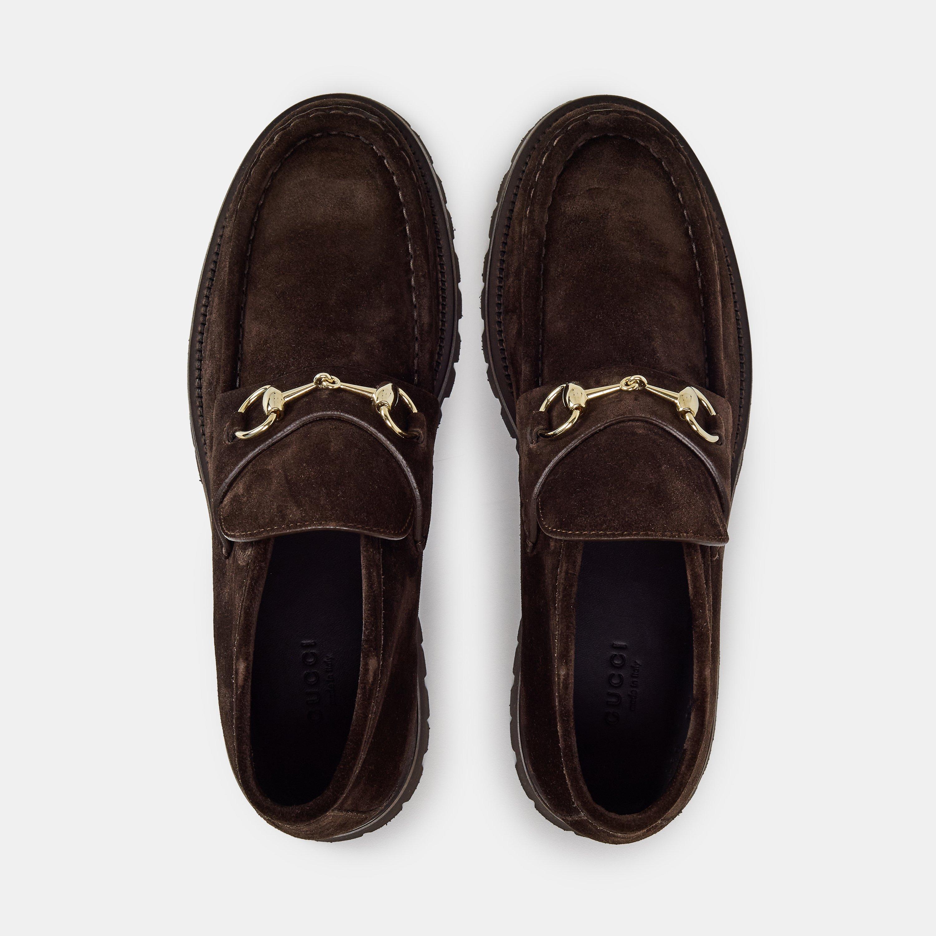 Brown - Gucci - Horsebit Ankle Boots - 5