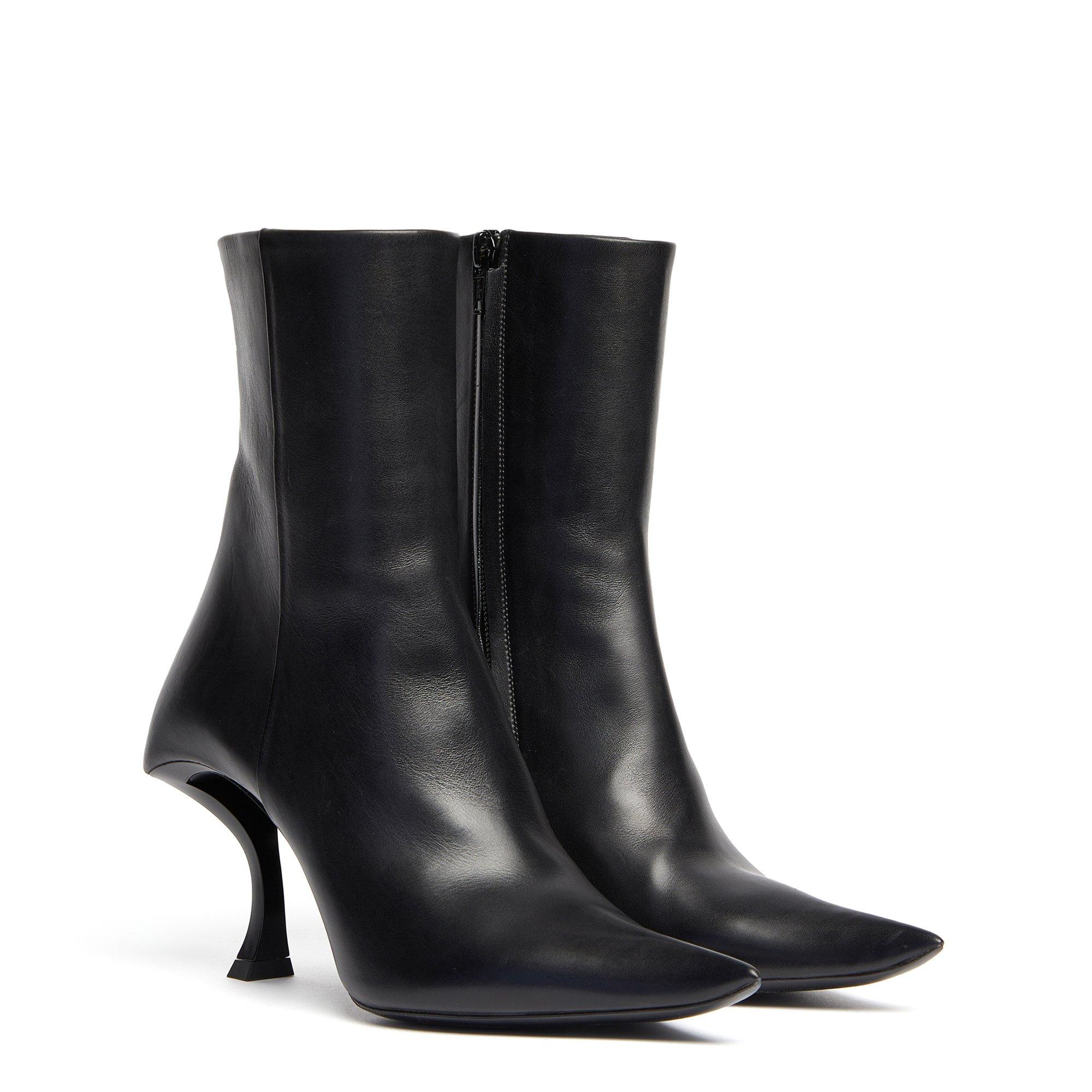 Black - Balenciaga - Hourglass Booties - 4