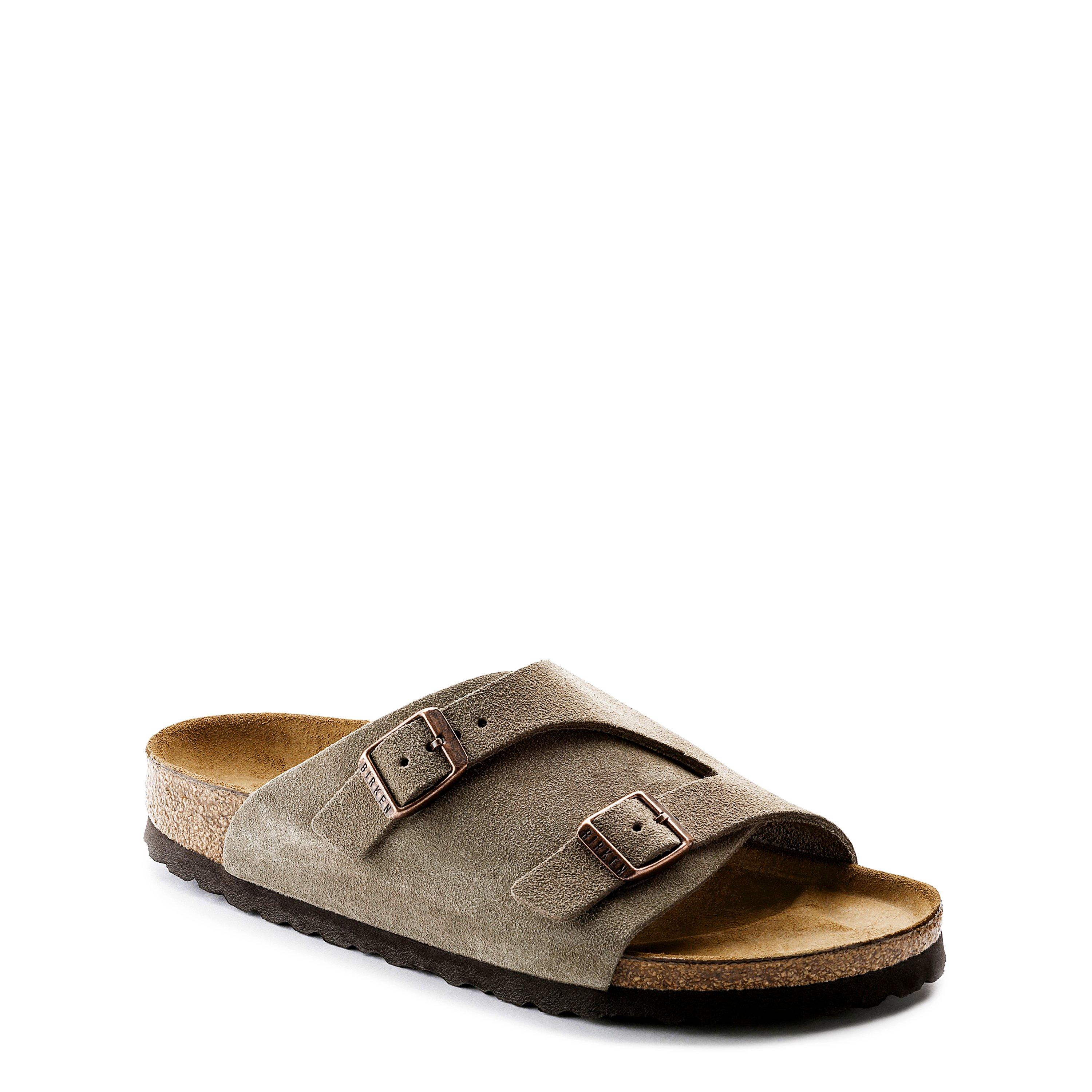 Taupe - Birkenstock - Women's Zurich Suede Flat Sandal - 3