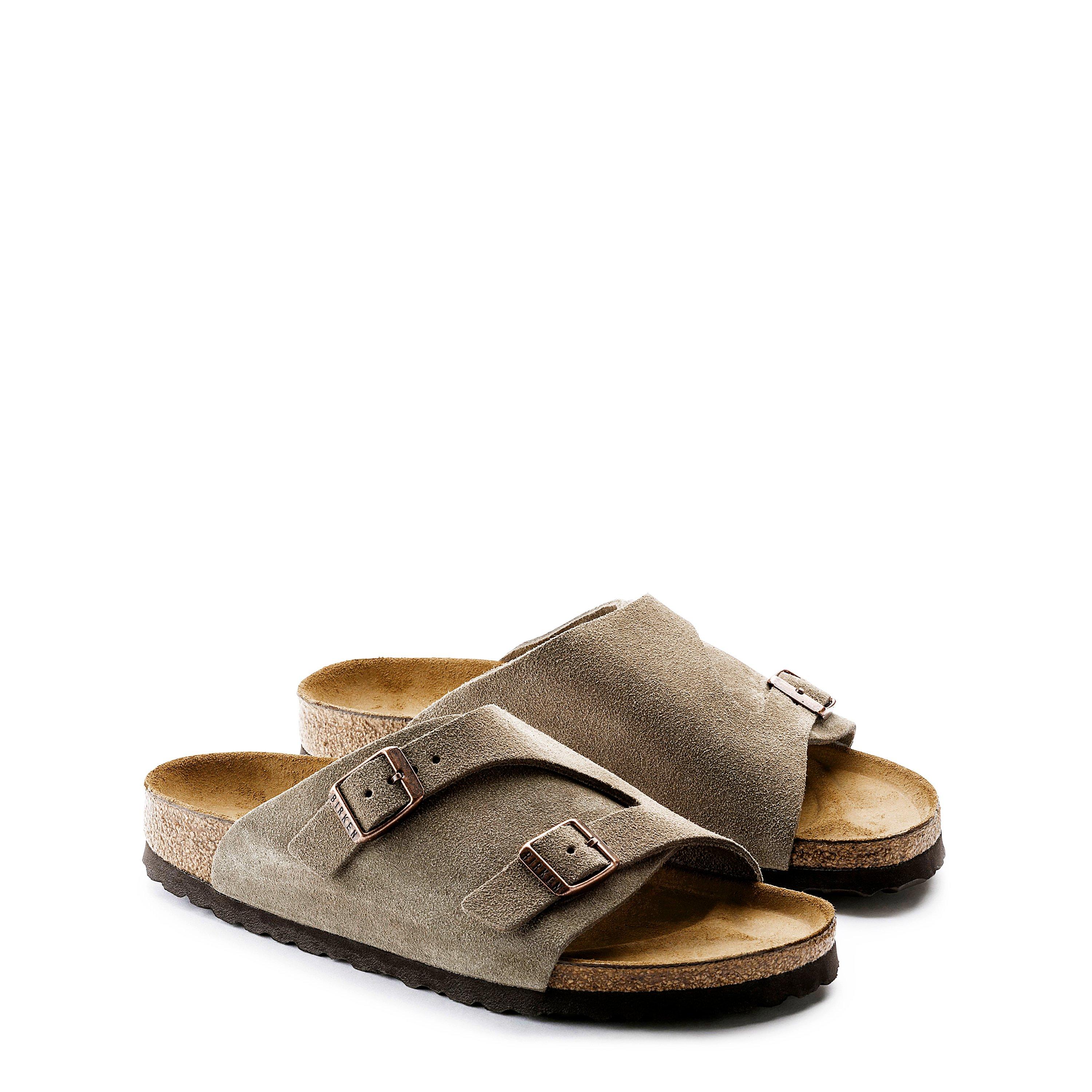 Taupe - Birkenstock - Women's Zurich Suede Flat Sandal - 4