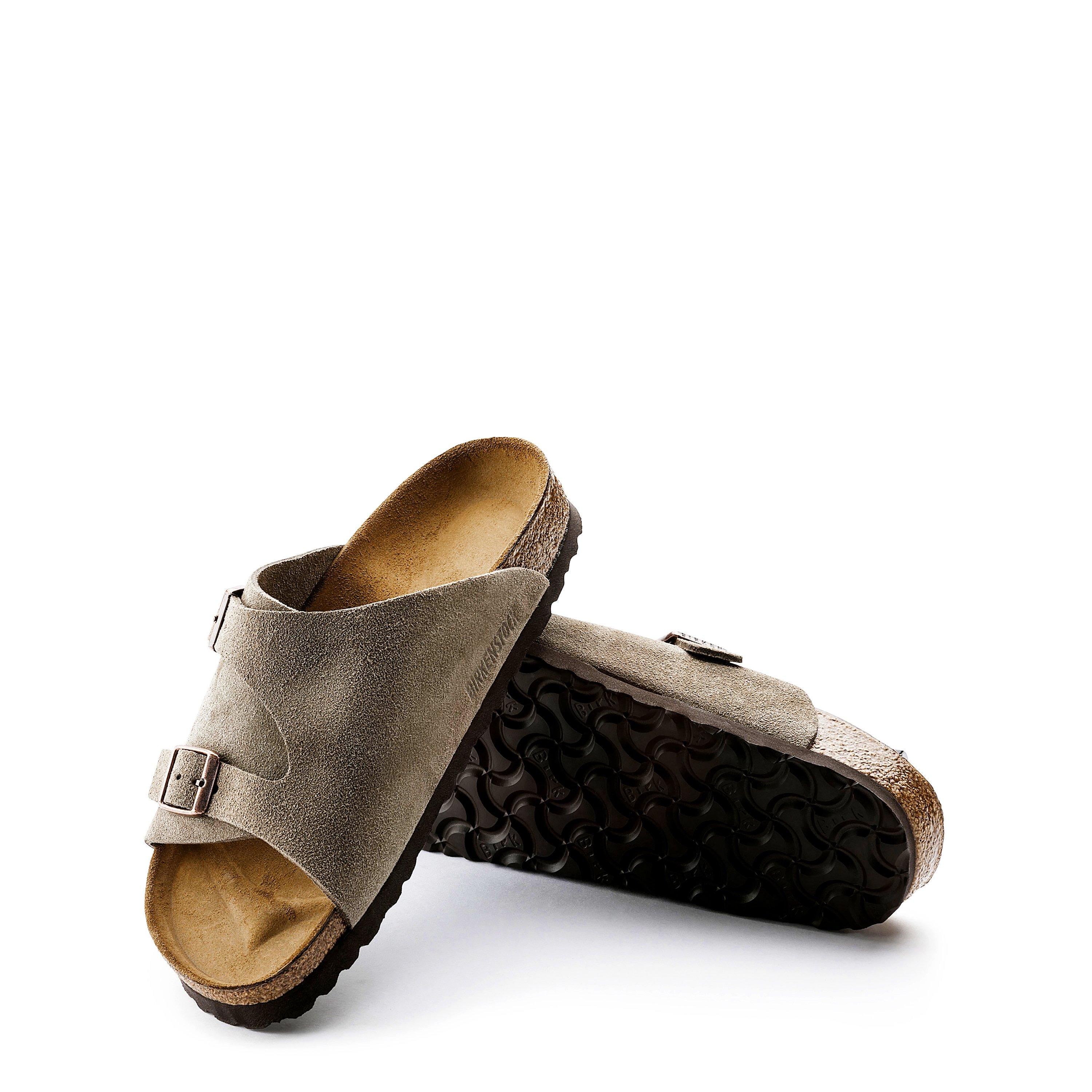 Taupe - Birkenstock - Women's Zurich Suede Flat Sandal - 7