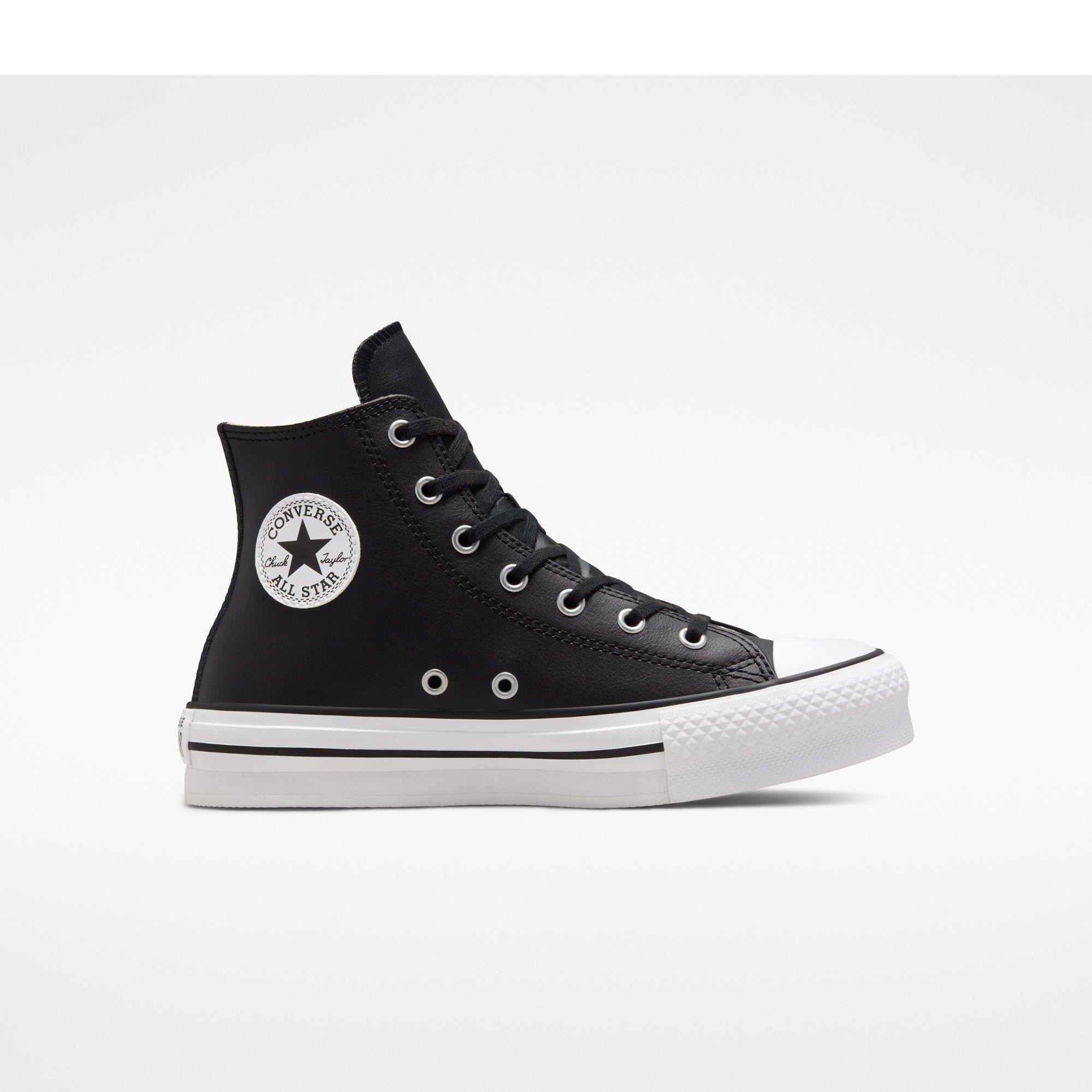 001-Black/Nat - Converse - Women's Chuck Taylor All Star Eva High-Top Trainers - 1