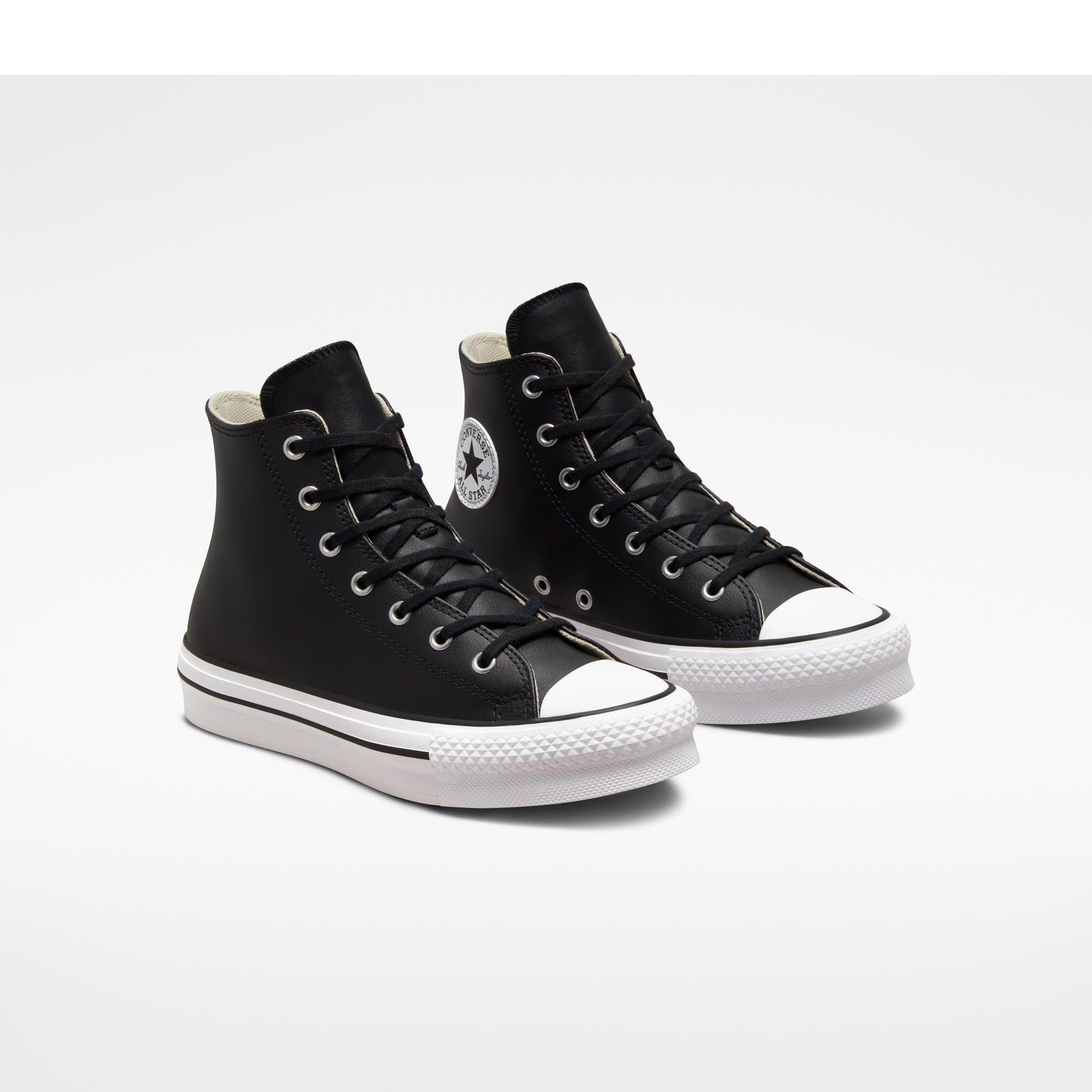 001-Black/Nat - Converse - Women's Chuck Taylor All Star Eva High-Top Trainers - 4