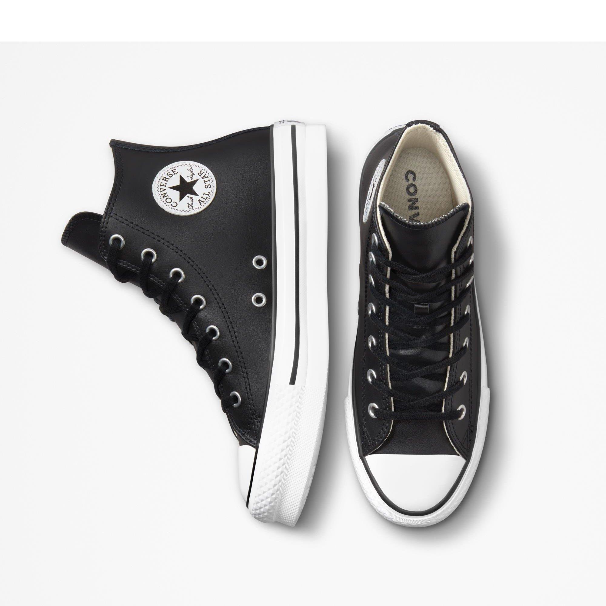 001-Black/Nat - Converse - Women's Chuck Taylor All Star Eva High-Top Trainers - 5