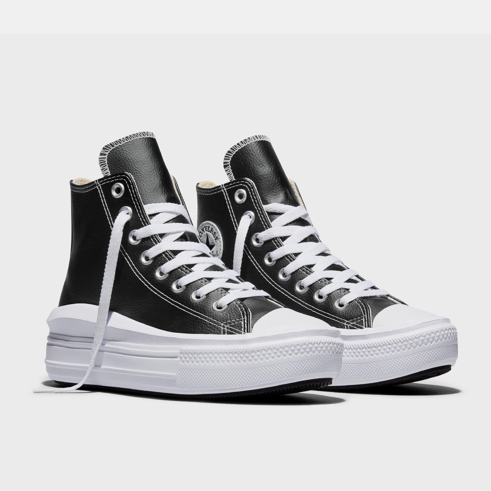 007-Black/Whi - Converse - Women's Chuck Taylor All Star Mov High-Top Trainers - 2