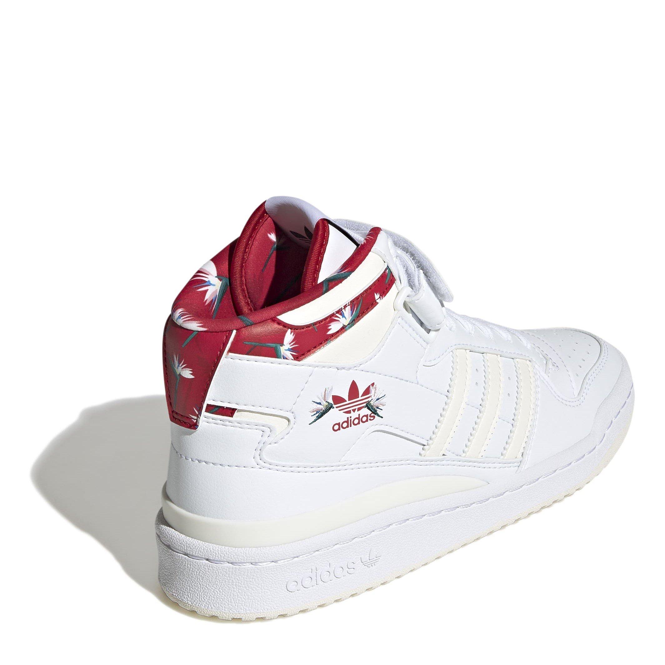 White - adidas Originals - Forum Mid High-Top Trainers - 4