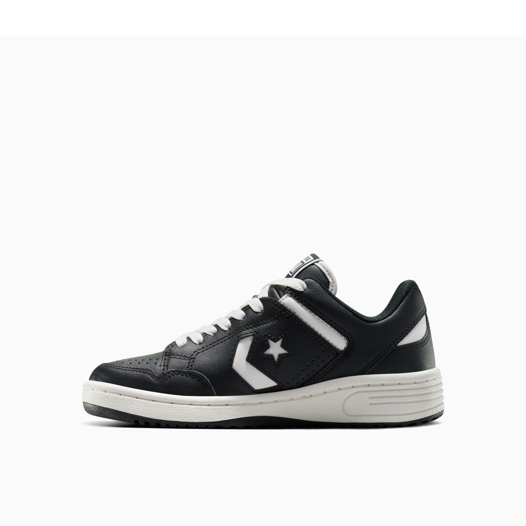 015-Black/Whi - Converse - Women's Weapon Leather High-Top Trainers - 2