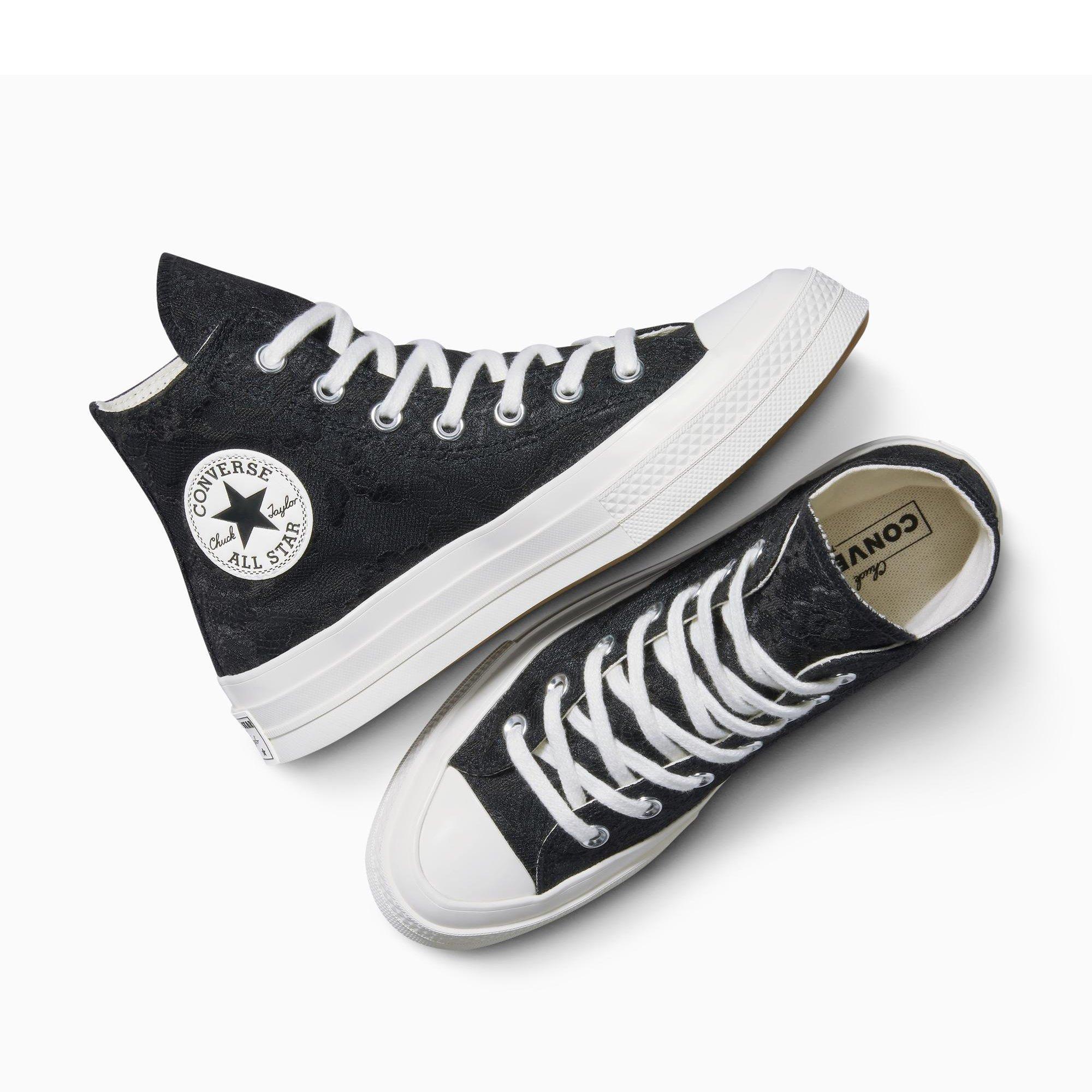 001-Black/Tot - Converse - Women's Chuck 70 High-Top Trainers - 5
