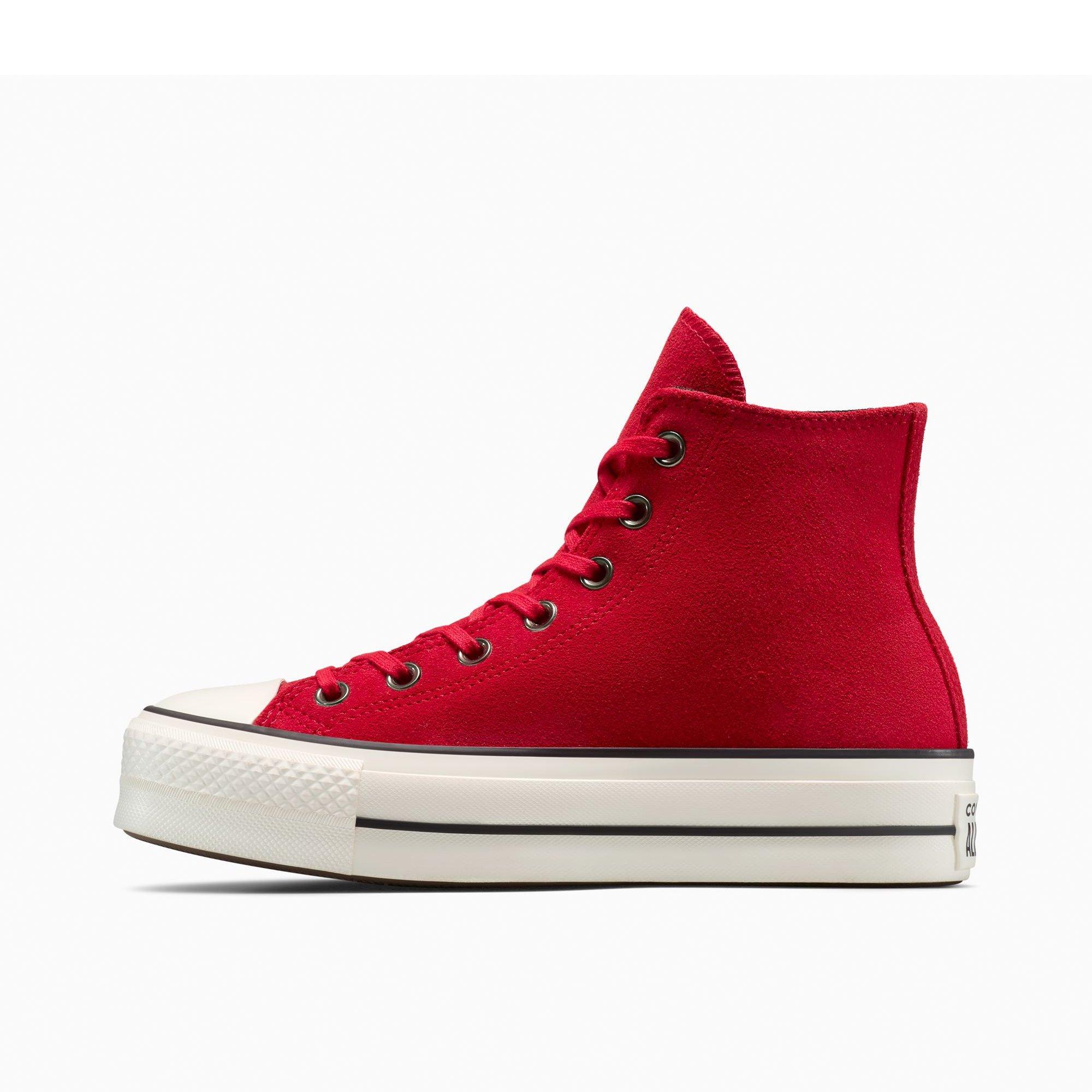 600-Red/Egret - Converse - Women's Chuck Taylor All Star Lif High-Top Trainers - 2
