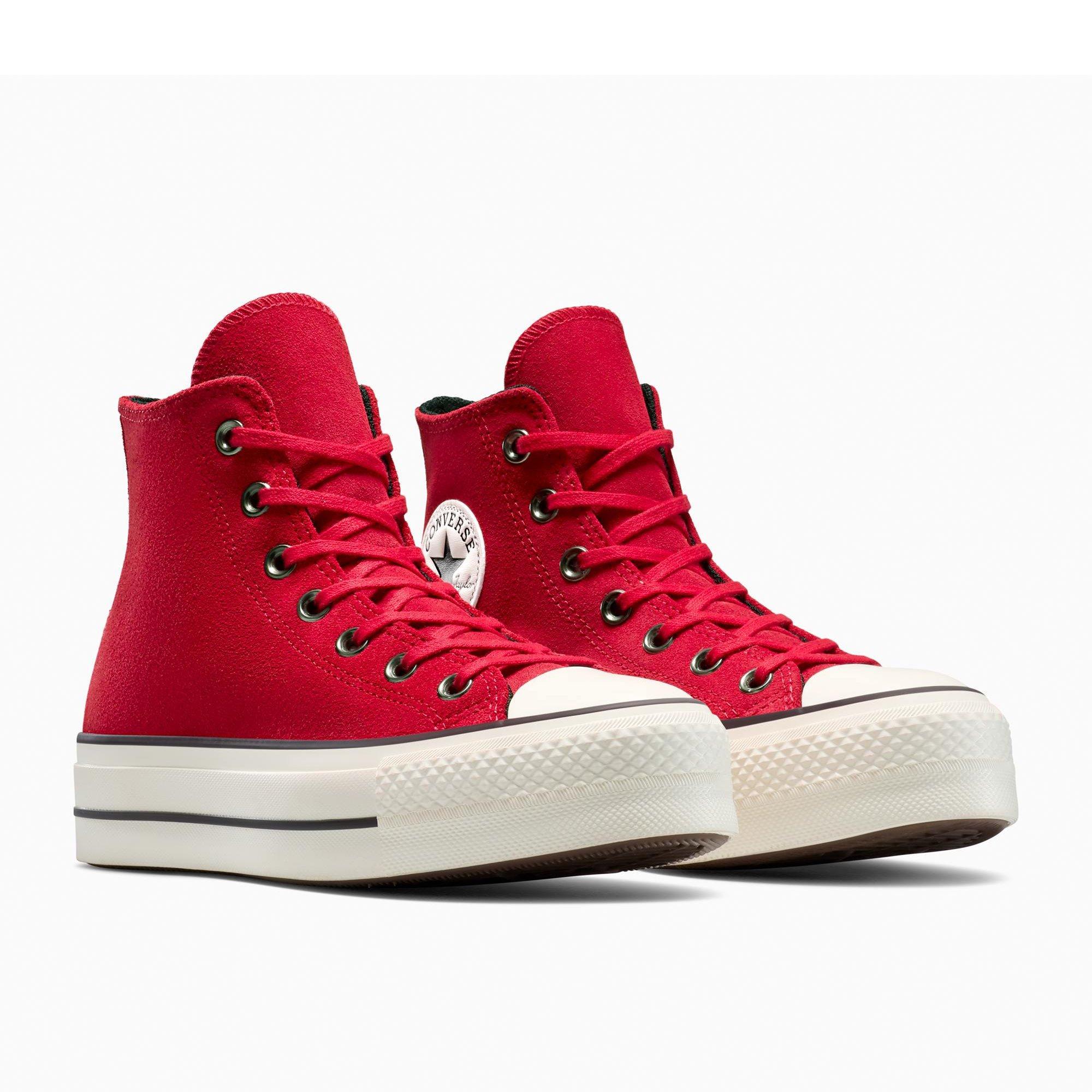 600-Red/Egret - Converse - Women's Chuck Taylor All Star Lif High-Top Trainers - 4
