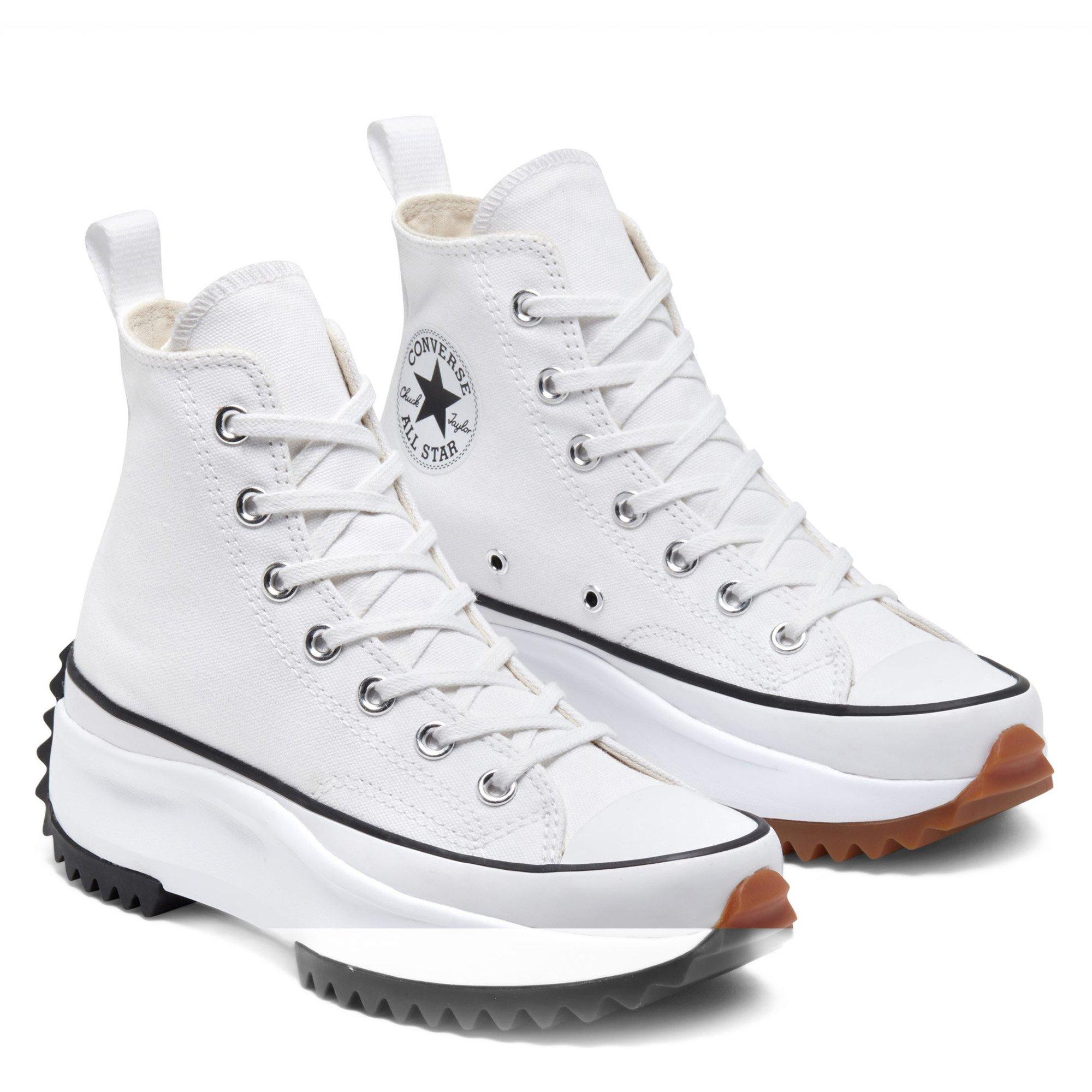 Wht/Black/Gum - Converse - Run Star Hike Canvas Platform - 3