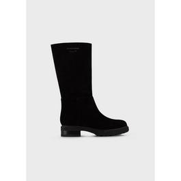 Emporio Armani Velour Boots Ld99