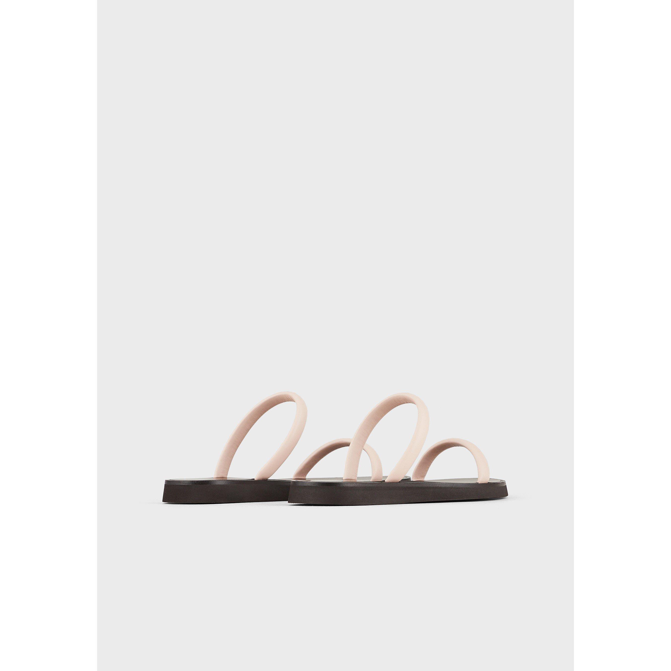 Pale Pink - Emporio Armani - Women's Flat Sandals - 3