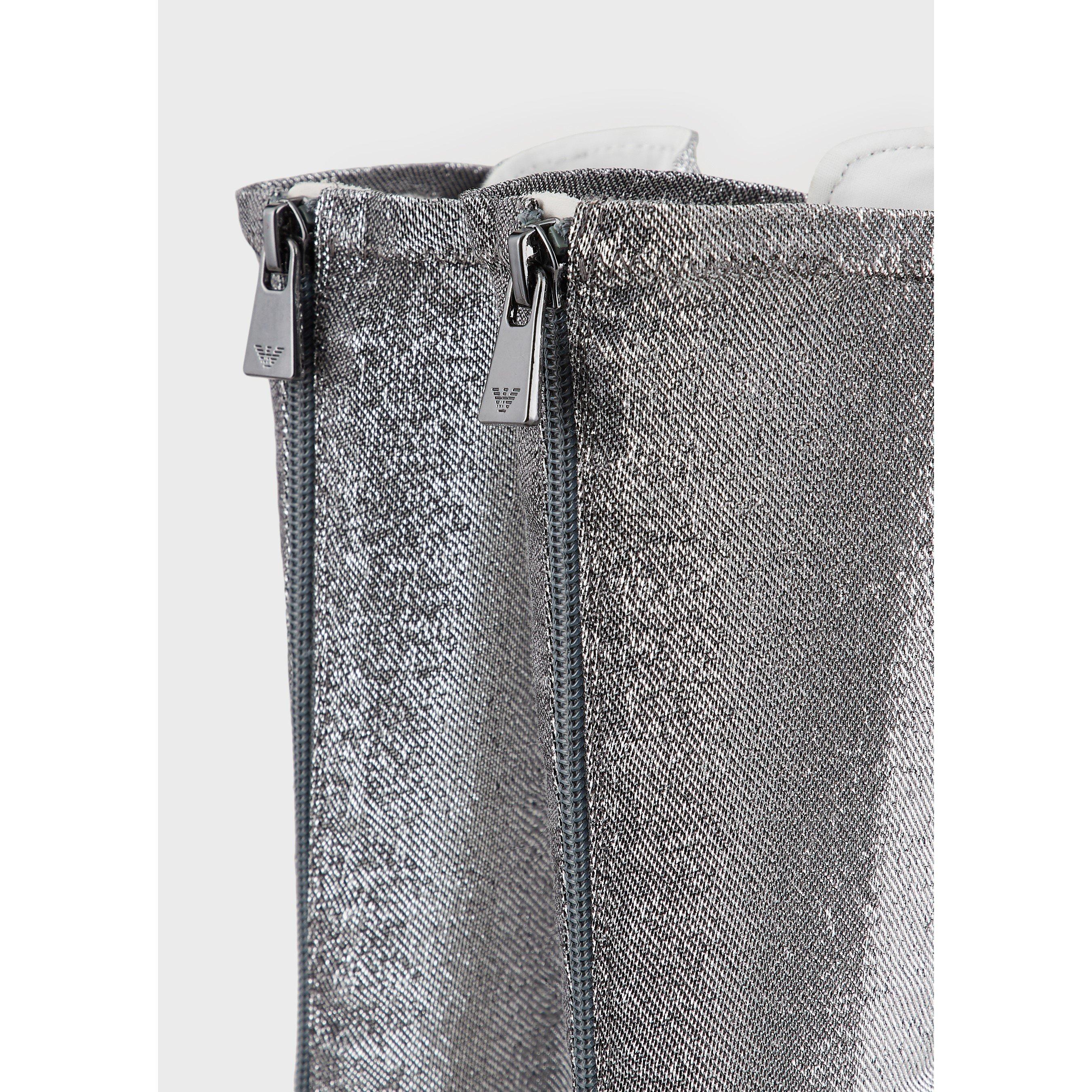 Grey - Emporio Armani - Women's Tall Knee High Boots - 5