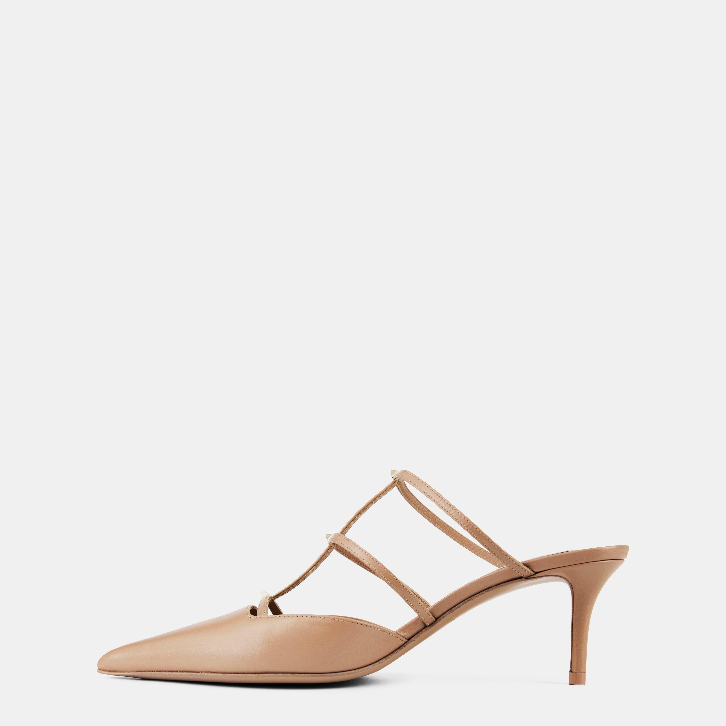 Rose Cannelle - Valentino Garavani - Rockstud Wispy 60mm Mules - 2
