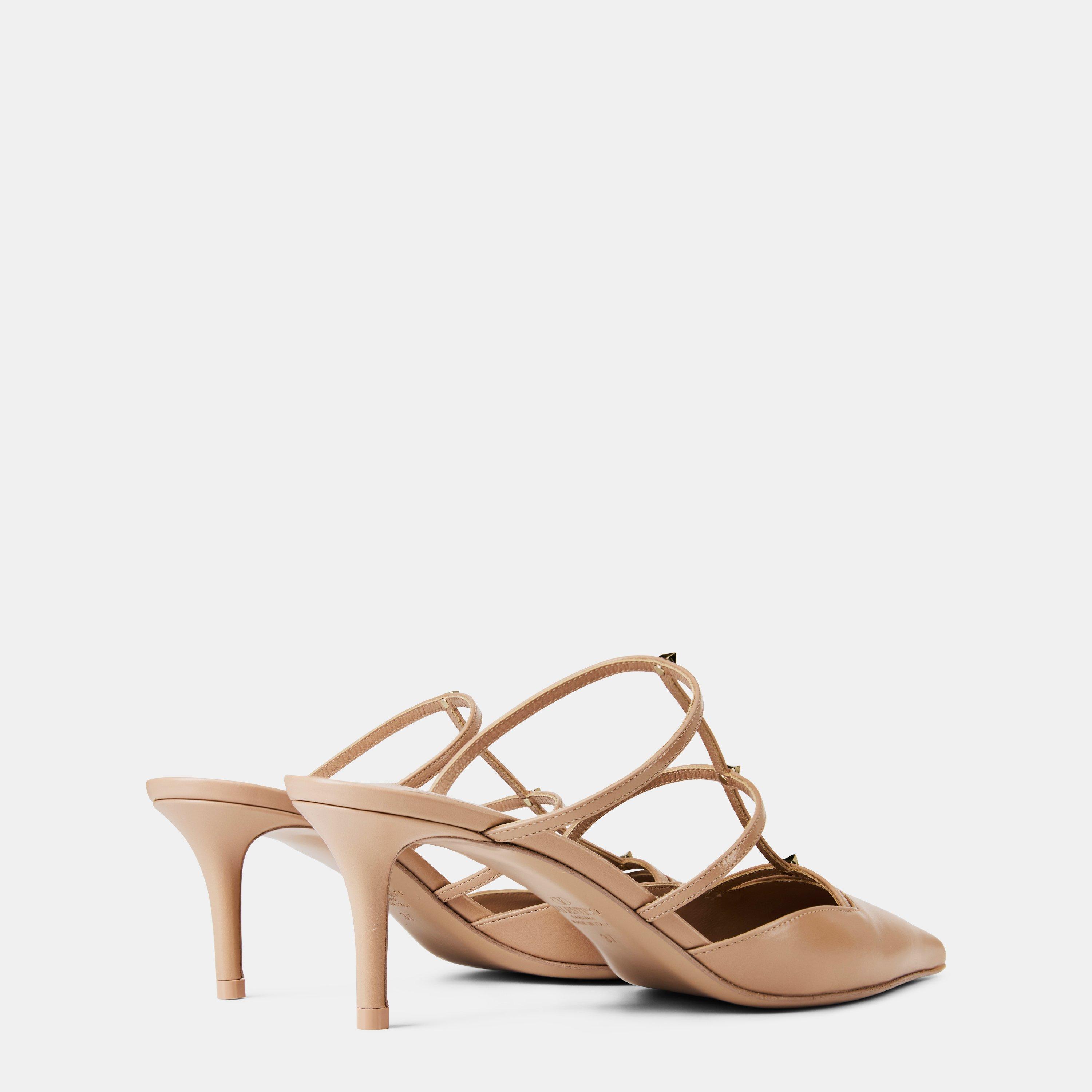 Rose Cannelle - Valentino Garavani - Rockstud Wispy 60mm Mules - 5