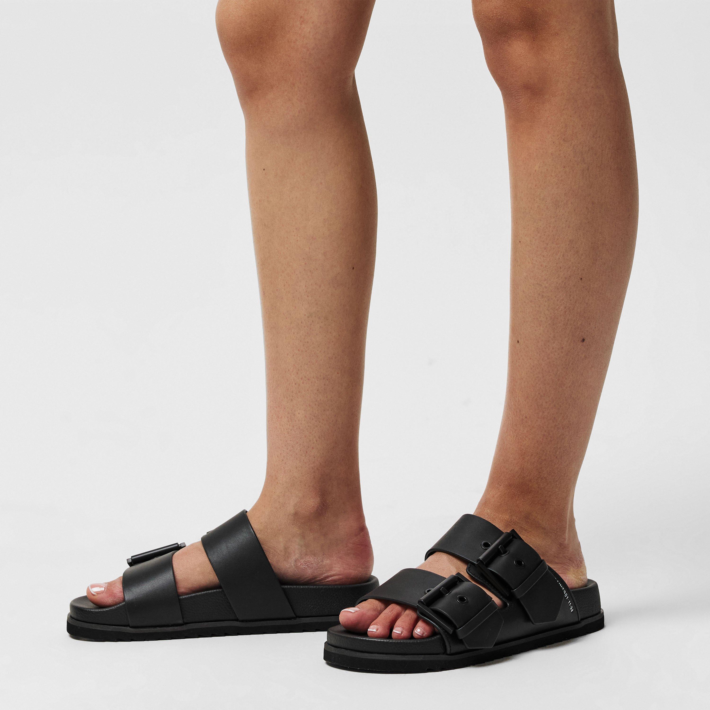 Black - AllSaints - Women's Sian Flat Sandals - 2