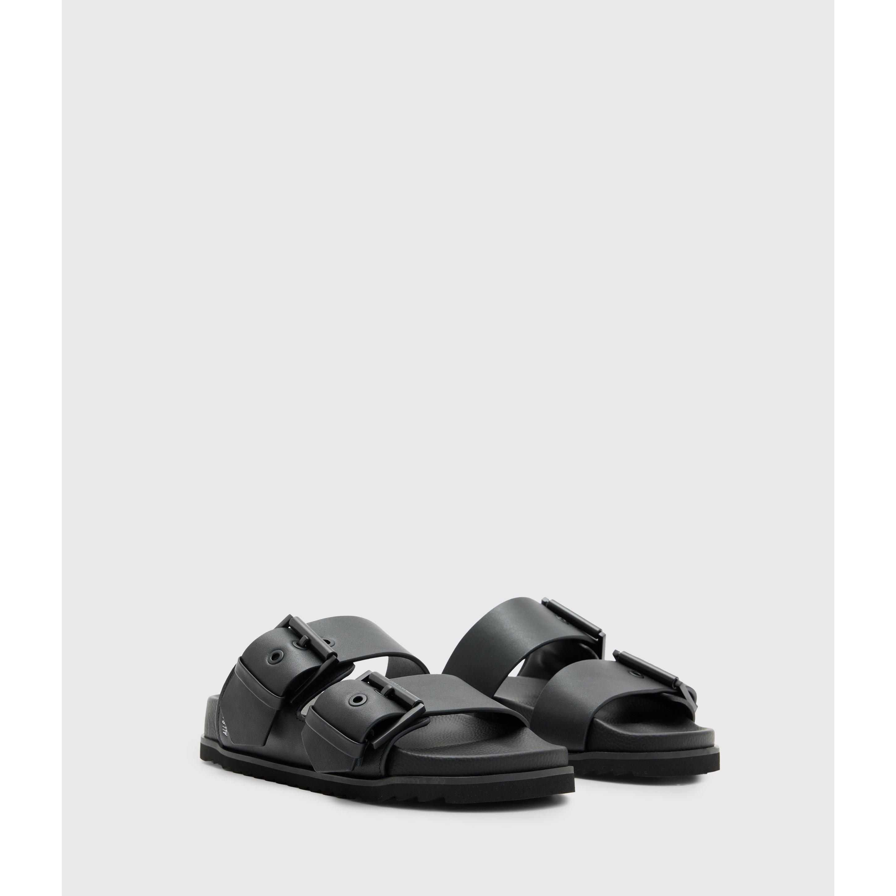 Black - AllSaints - Women's Sian Flat Sandals - 3