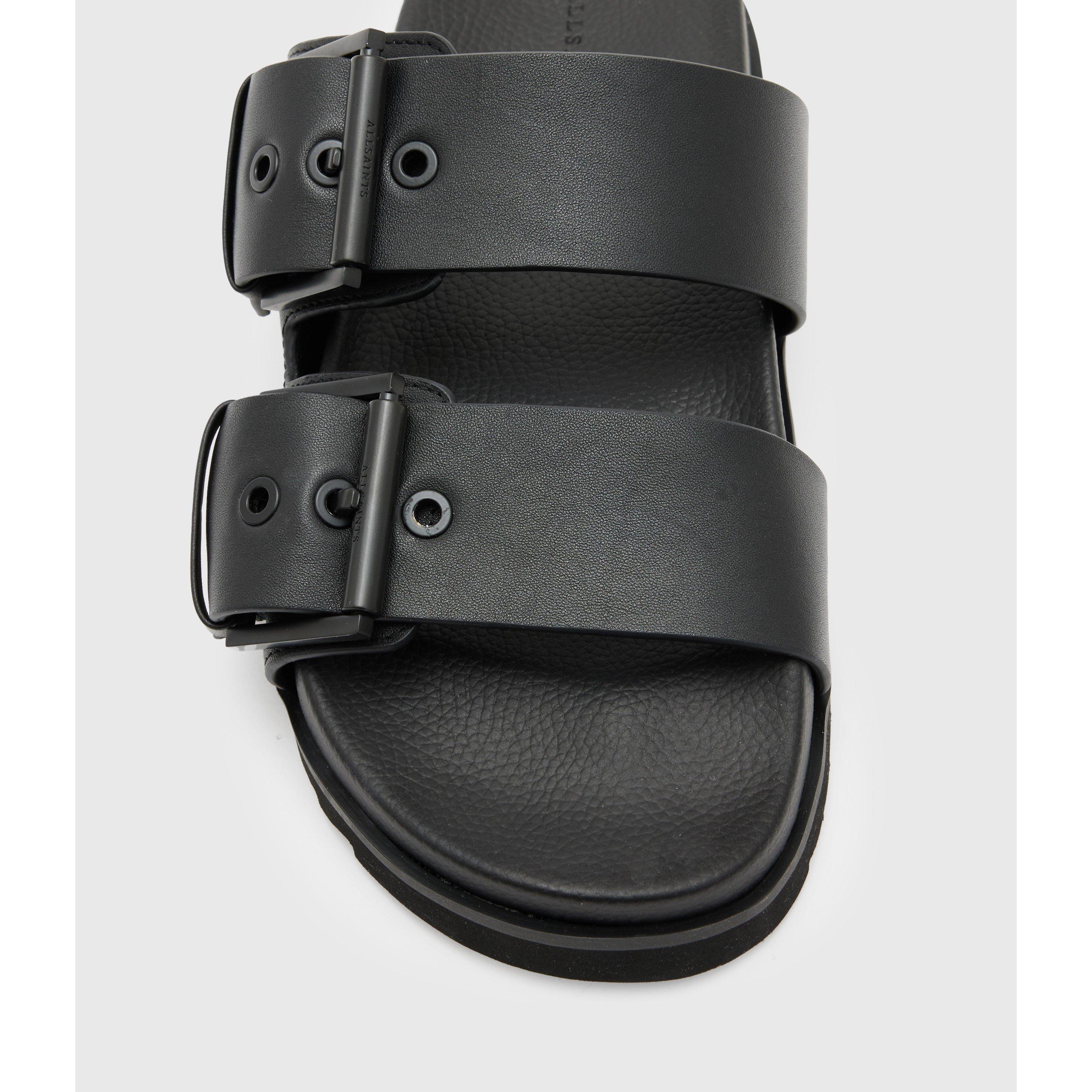 Black - AllSaints - Women's Sian Flat Sandals - 4