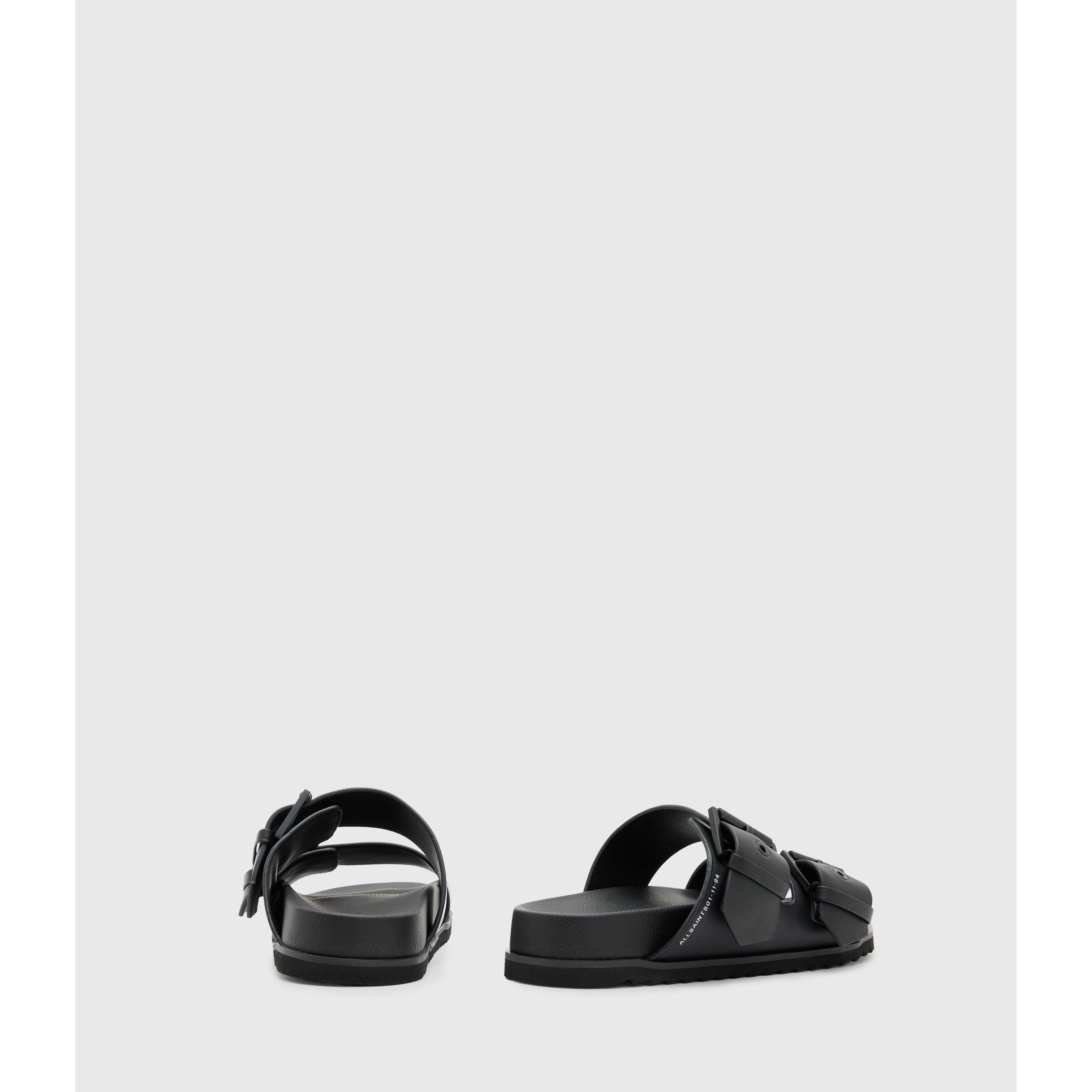 Black - AllSaints - Women's Sian Flat Sandals - 5
