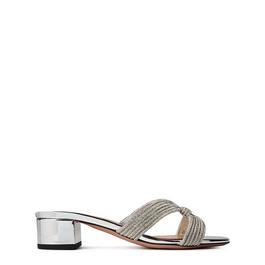 Aquazzura Crystal Muse Heeled Sandals