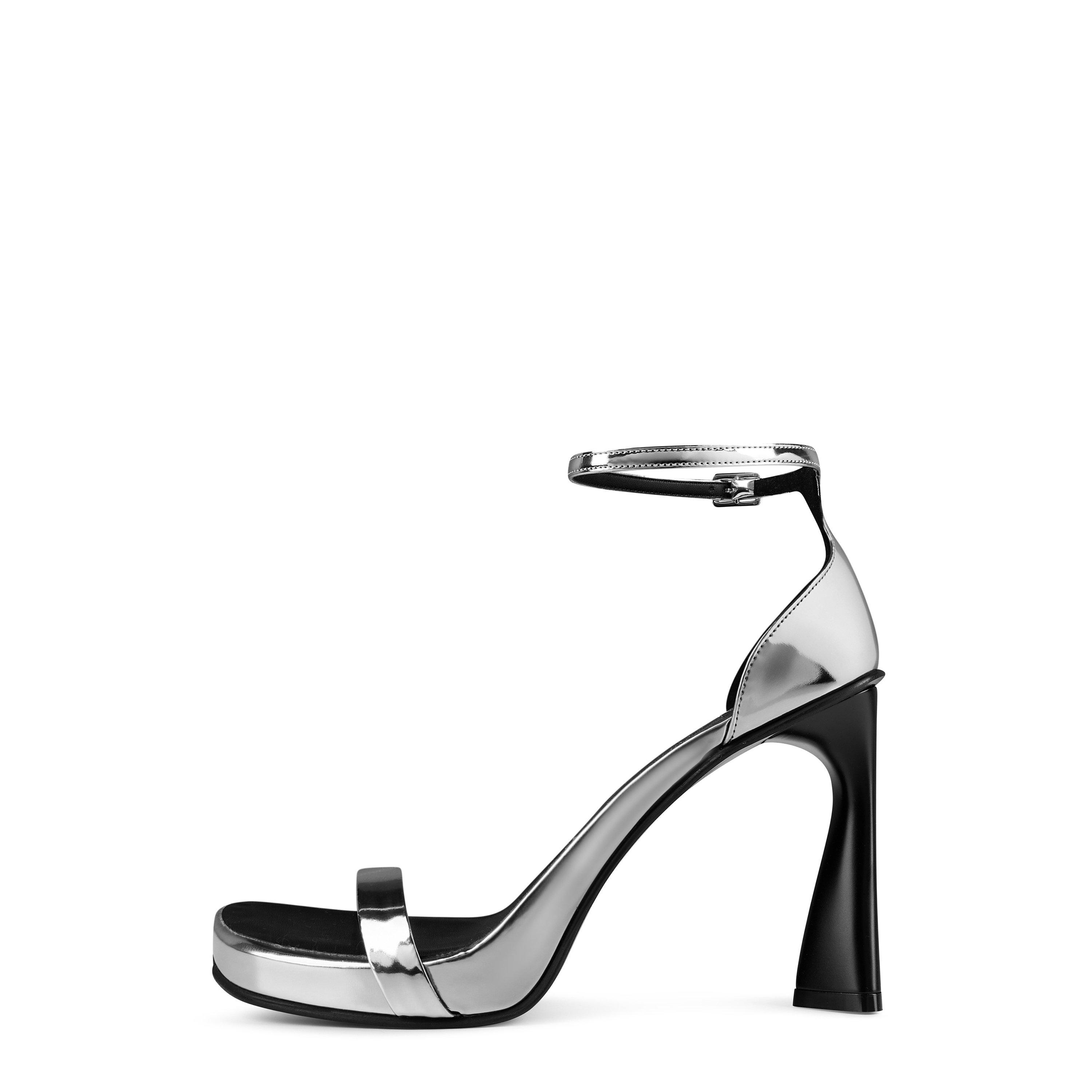 Silver 8101 - Stella McCartney - Women's Elsa Mirror Heeled Sandals - 2