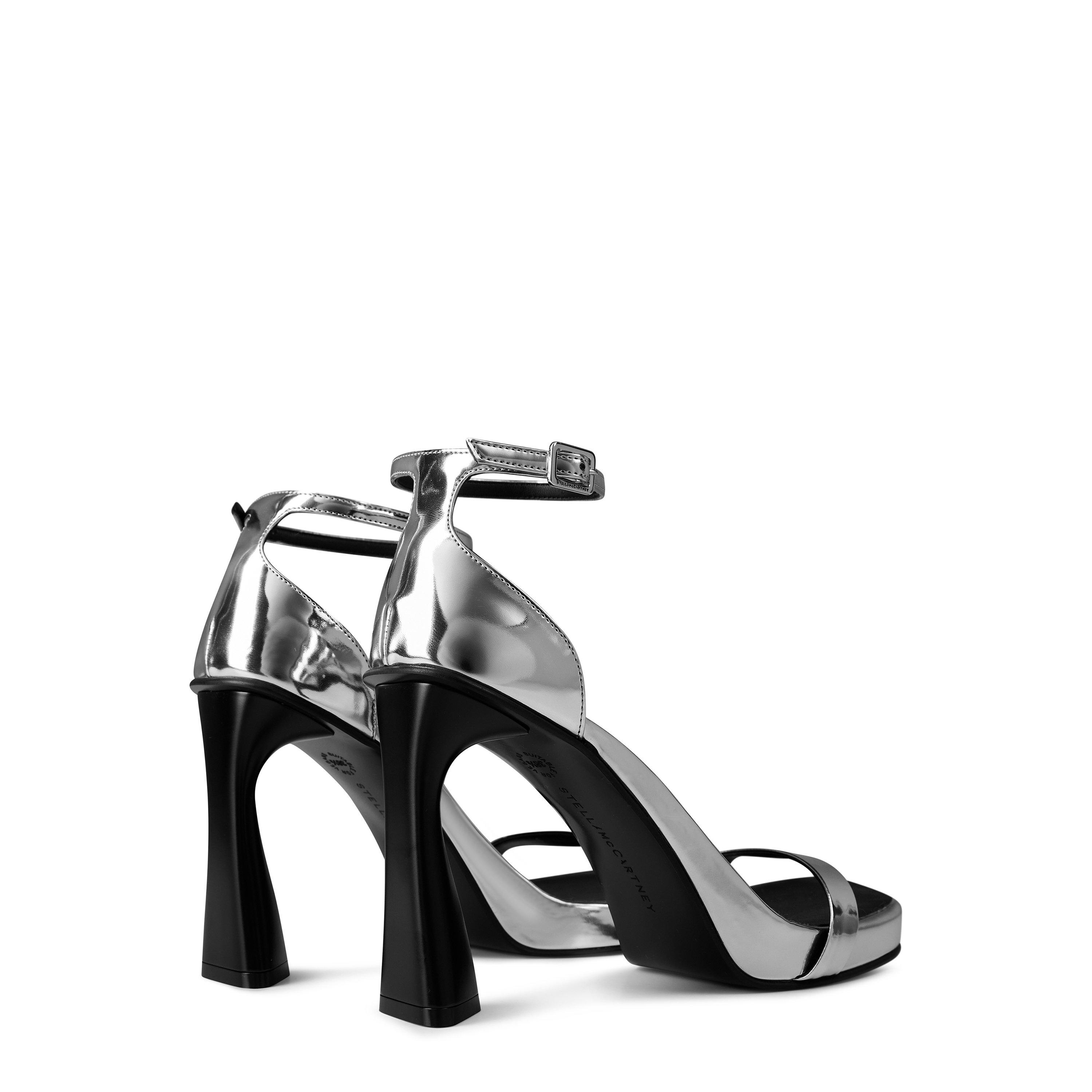 Silver 8101 - Stella McCartney - Women's Elsa Mirror Heeled Sandals - 4