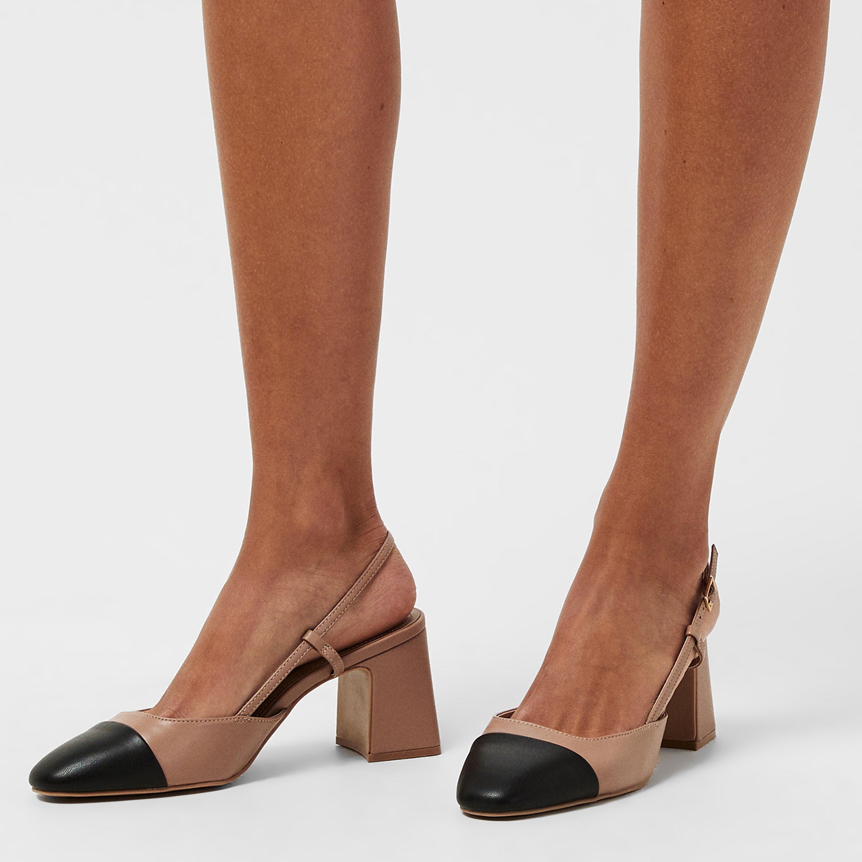 Tan/Blk - Steve Madden - Women's Zeina Block Court Shoes - 3