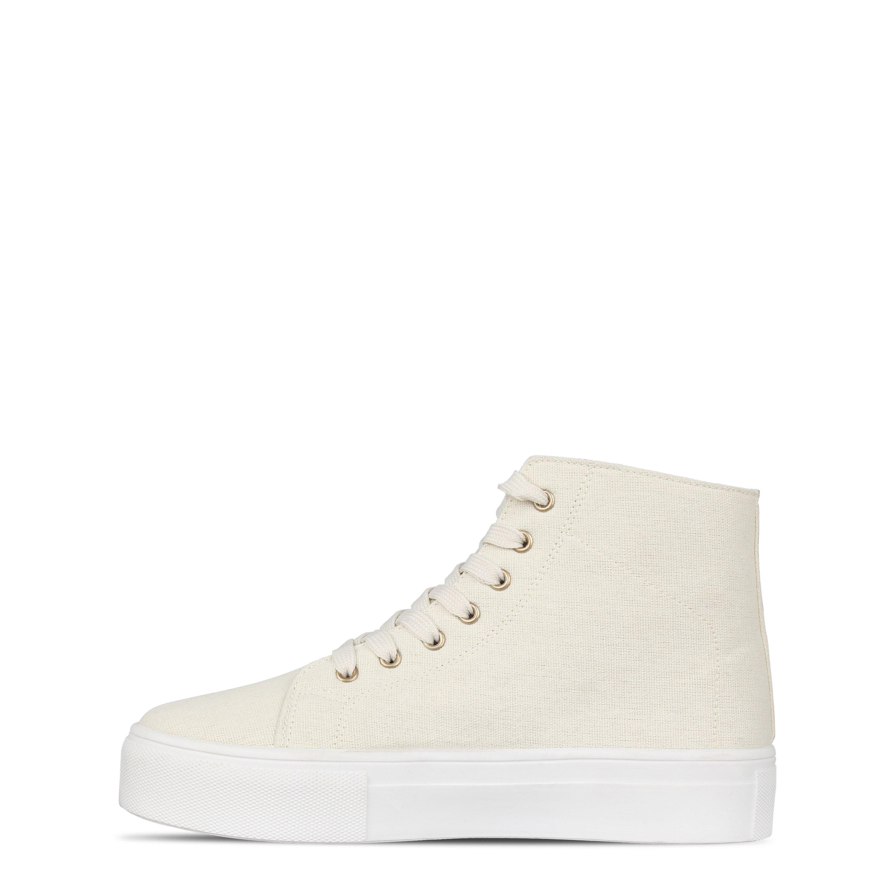 Ecru - Be You - High Top Flatform Trainers - 2