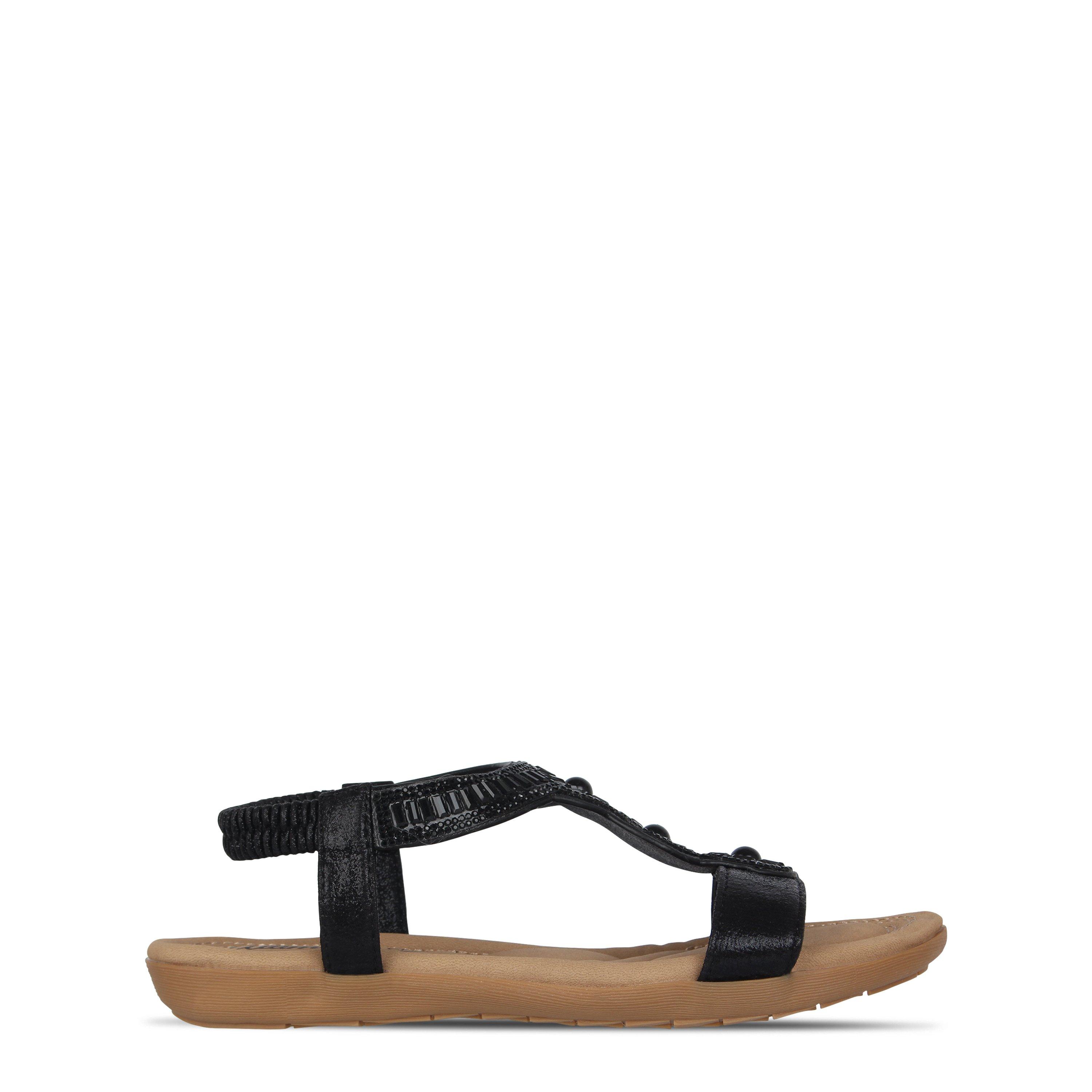 Black - Be You - Be Ultimate Comfort Diamante Sandal - 2